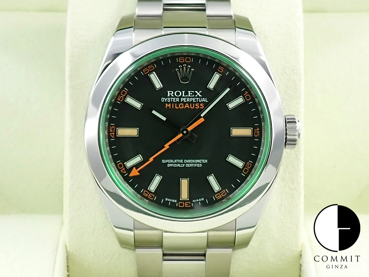 ロレックス ミルガウス Ref.116400GV ステンレススチール ブラック文字盤