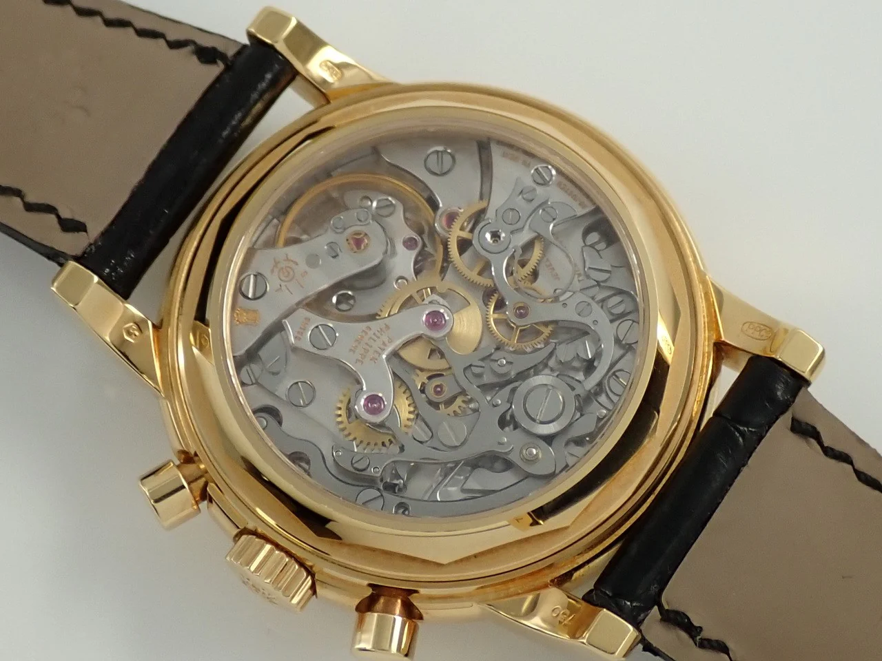 パテックフィリップ パーペチュアルカレンダー クロノグラフ Ref.3970EJ-014 イエローゴールド シルバー文字盤 - Image 7