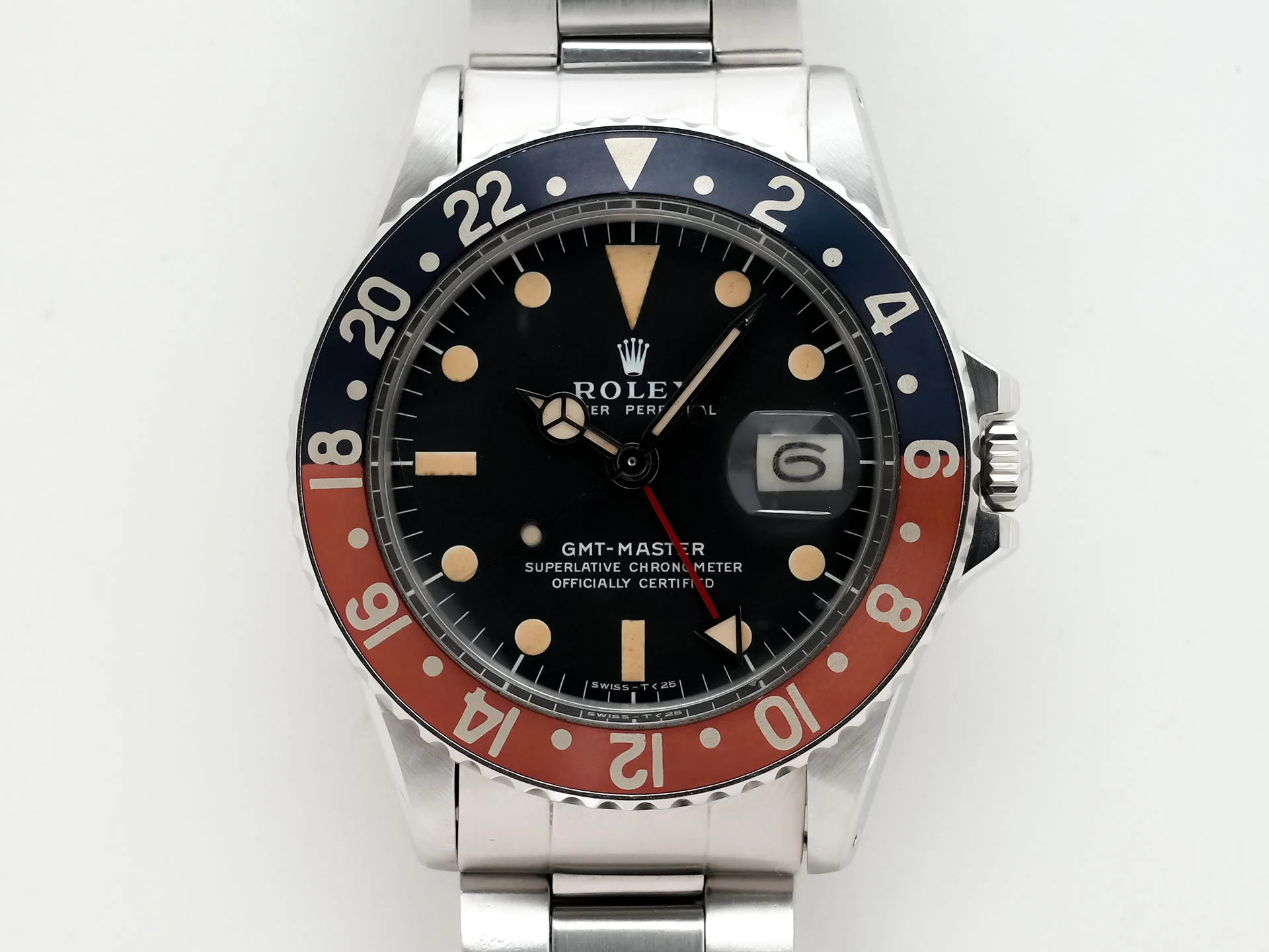 ロレックス GMTマスター Ref.1675 ステンレススチール ブラック文字盤 オイスターブレスレット - Image 2