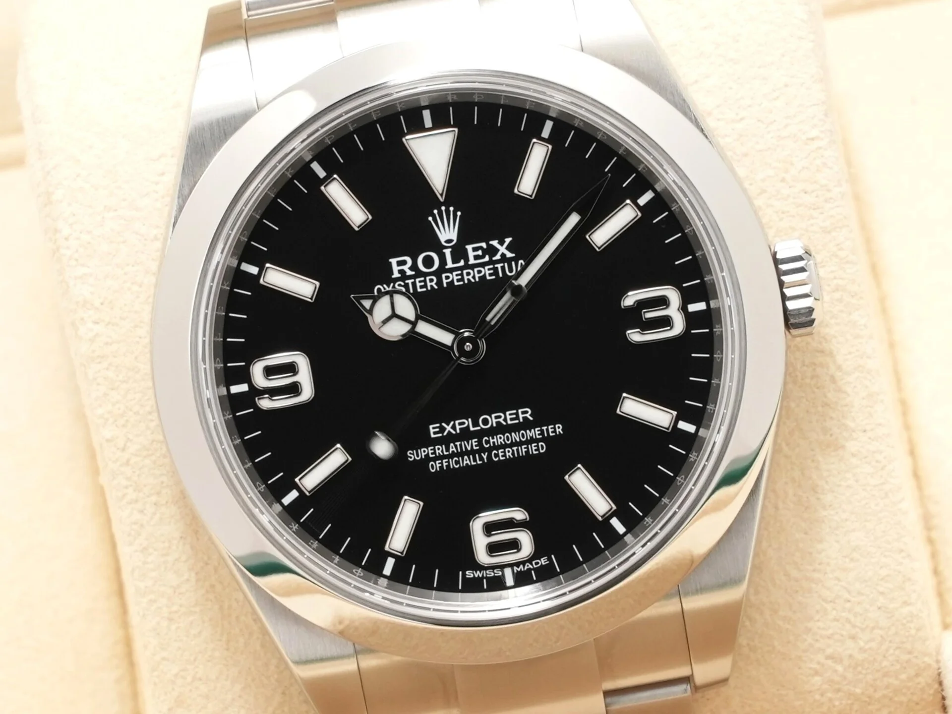 ロレックス エクスプローラーI Ref.214270 ステンレススチール ブラック文字盤 - Image 3