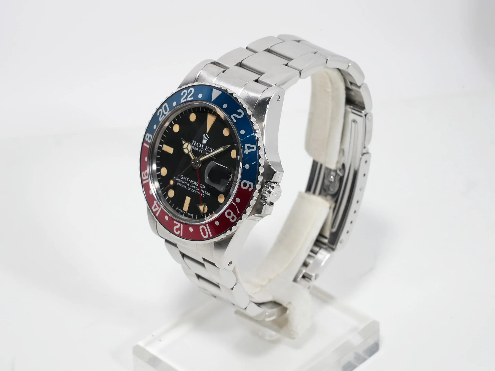 ロレックス GMTマスター Ref.1675 ステンレススチール ブラック文字盤 オイスターブレスレット 中古 cdkww4ir - Image 4