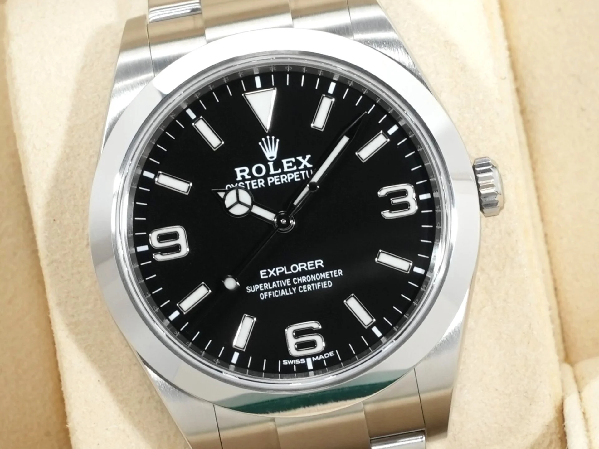 ロレックス エクスプローラーI Ref.214270 ステンレススチール ブラック文字盤 - Image 3