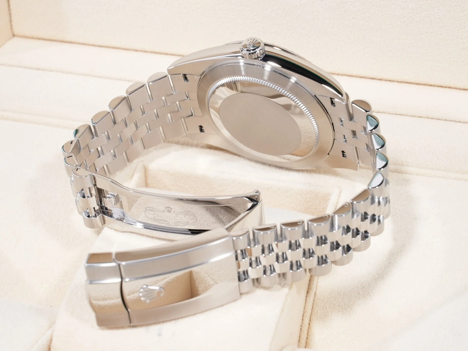 ロレックス デイトジャスト41 Ref.126334G ステンレススチール/ホワイトゴールド スレートx10Pダイヤ文字盤 ジュビリーブレスレット - Image 8