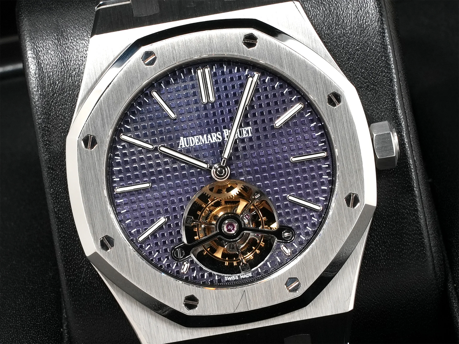 オーデマピゲ ロイヤルオーク トゥールビヨン エクストラ シン Ref.26510ST.OO.1220ST.01 ステンレススチール ブルー文字盤 - Image 3