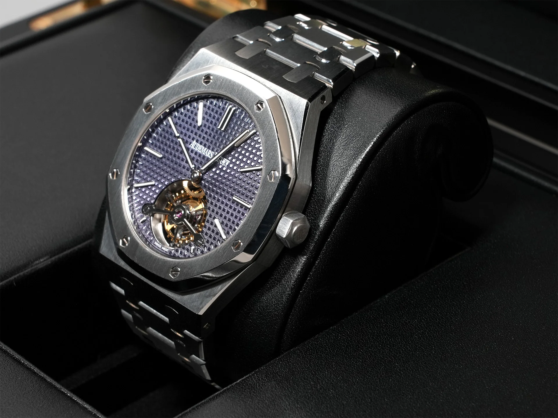 オーデマピゲ ロイヤルオーク トゥールビヨン エクストラ シン Ref.26510ST.OO.1220ST.01 ステンレススチール ブルー文字盤 - Image 4