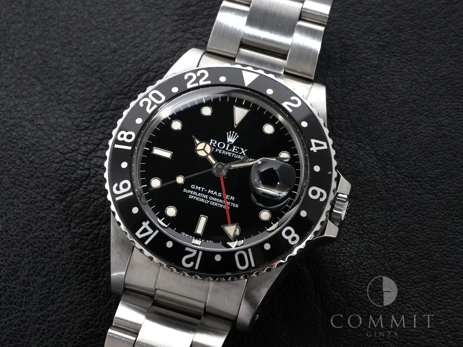 ロレックス GMTマスター Ref.16750 ステンレススチール ブラック文字盤 オイスターブレスレット - Image 11