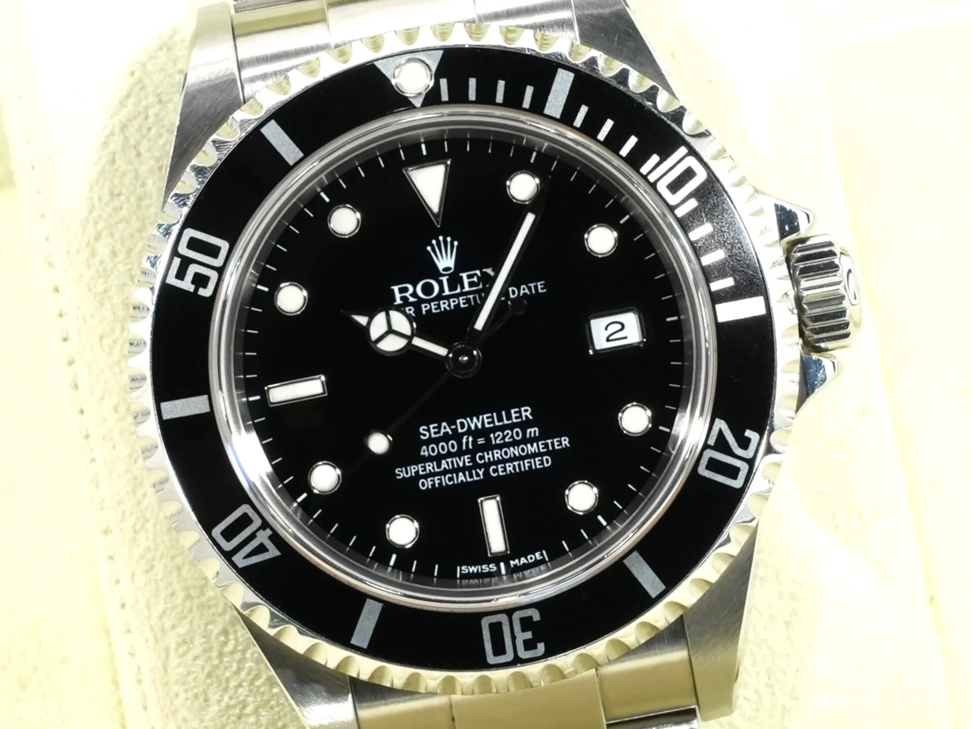 ロレックス シードゥエラー Ref.16600 ステンレススチール ブラック文字盤 - Image 3