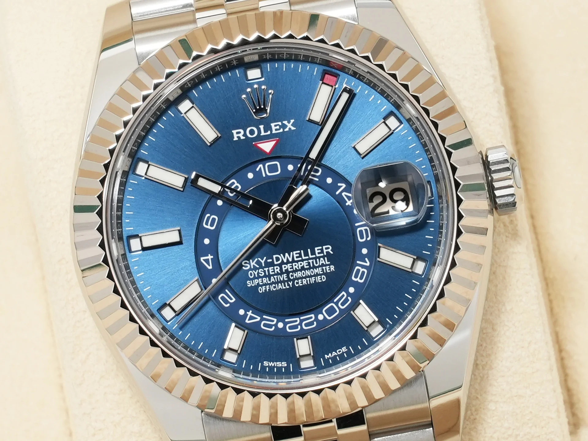 ロレックス スカイドゥエラー Ref.326934 ステンレススチール/ホワイトゴールド ブルー文字盤 ジュビリーブレスレット 中古 dsnvueah - Image 3