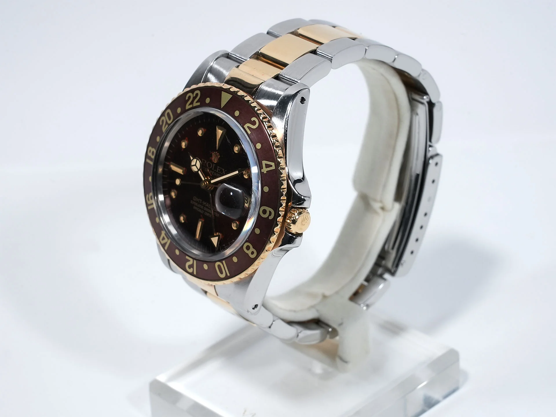 ロレックス GMTマスター Ref.1675/3 ステンレススチール/イエローゴールド ブラウン文字盤 オイスターブレスレット 中古 dtwmxxx3 - Image 4