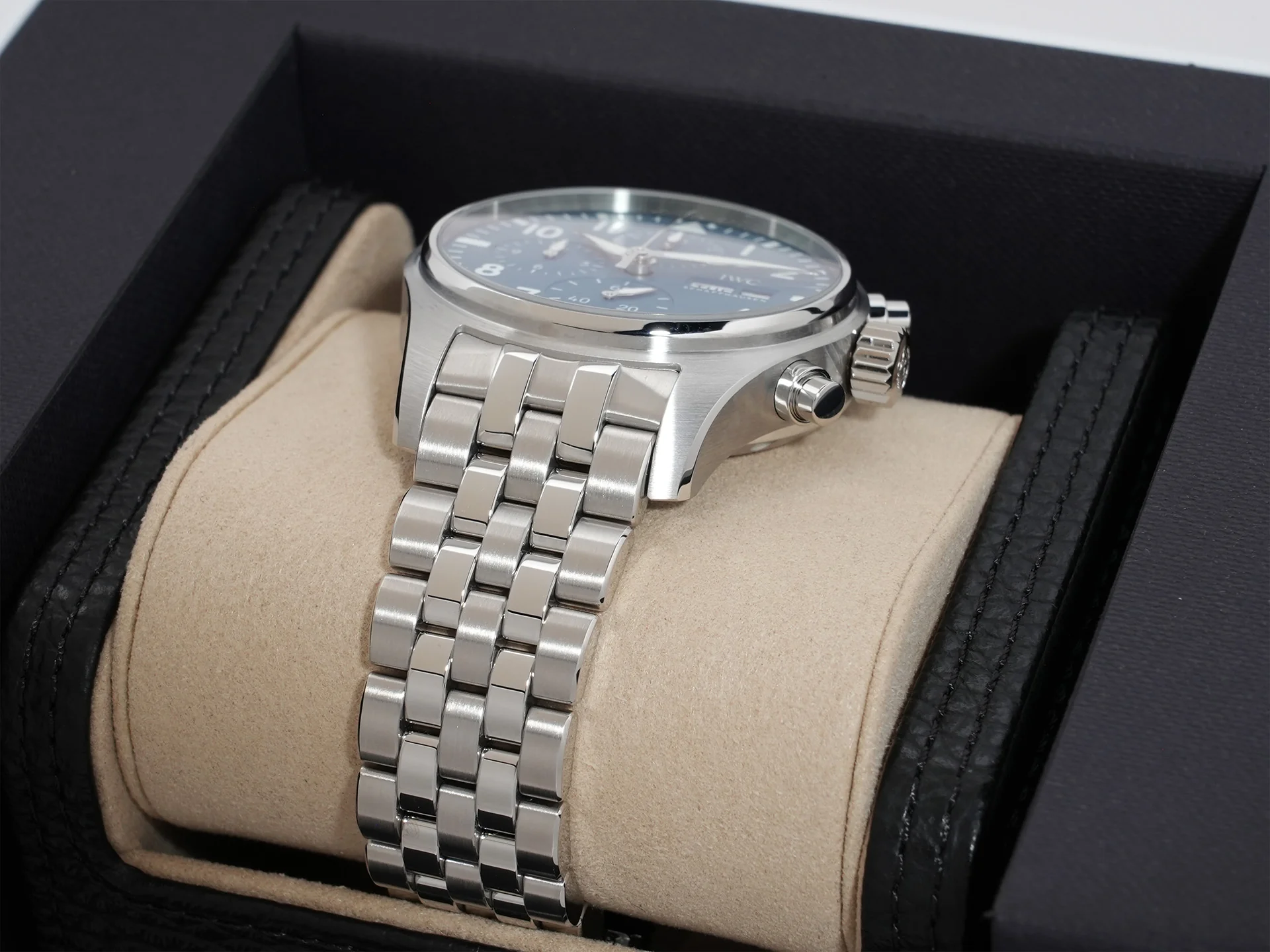 IWC パイロットウォッチ クロノグラフ 41 Ref.IW388117 ステンレススチール ライトブルー文字盤 極美品 e29rrw54 - Image 6