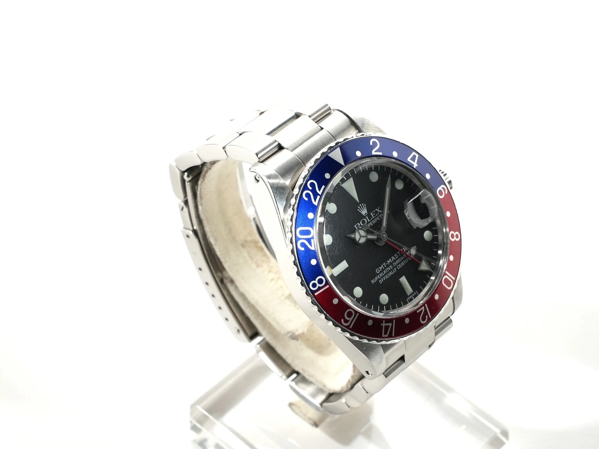 ロレックス GMTマスター Ref.1675 ステンレススチール ブラック文字盤 オイスターブレスレット - Image 5