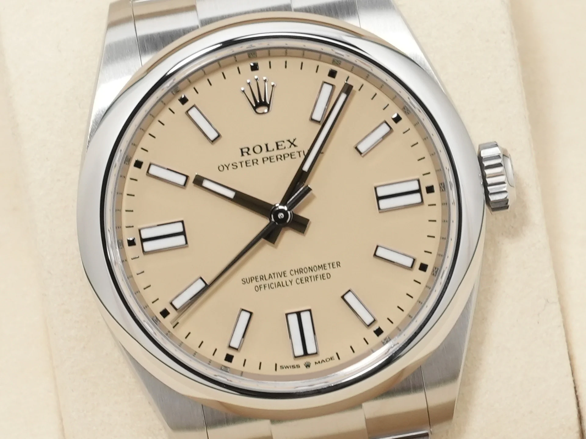 ロレックス オイスターパーペチュアル41 Ref.134300 ステンレススチール ベージュ文字盤 - Image 3