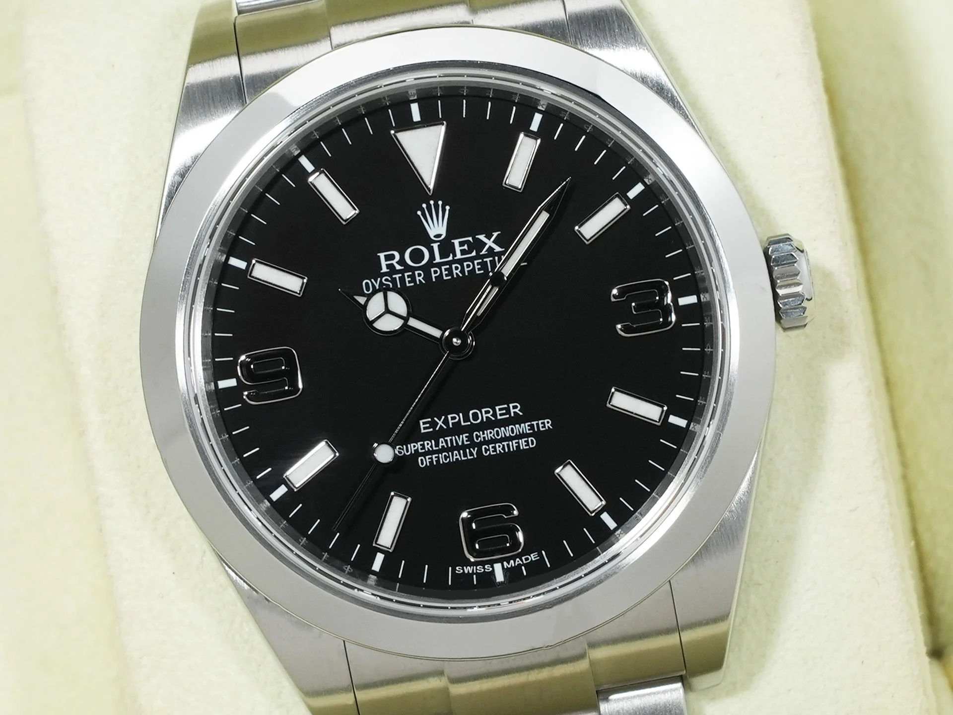 ロレックス エクスプローラーI Ref.214270 ステンレススチール ブラック文字盤 オイスターブレスレット 美品 efxwj8tp - Image 3