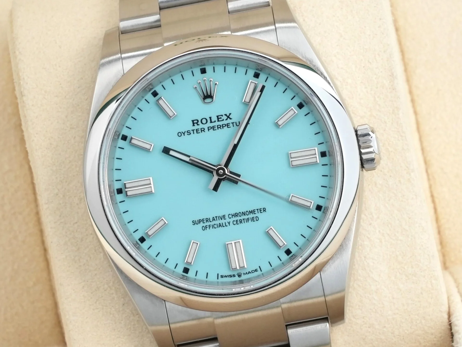 ロレックス オイスターパーペチュアル36 Ref.126000 ステンレススチール ターコイズ文字盤 - Image 3