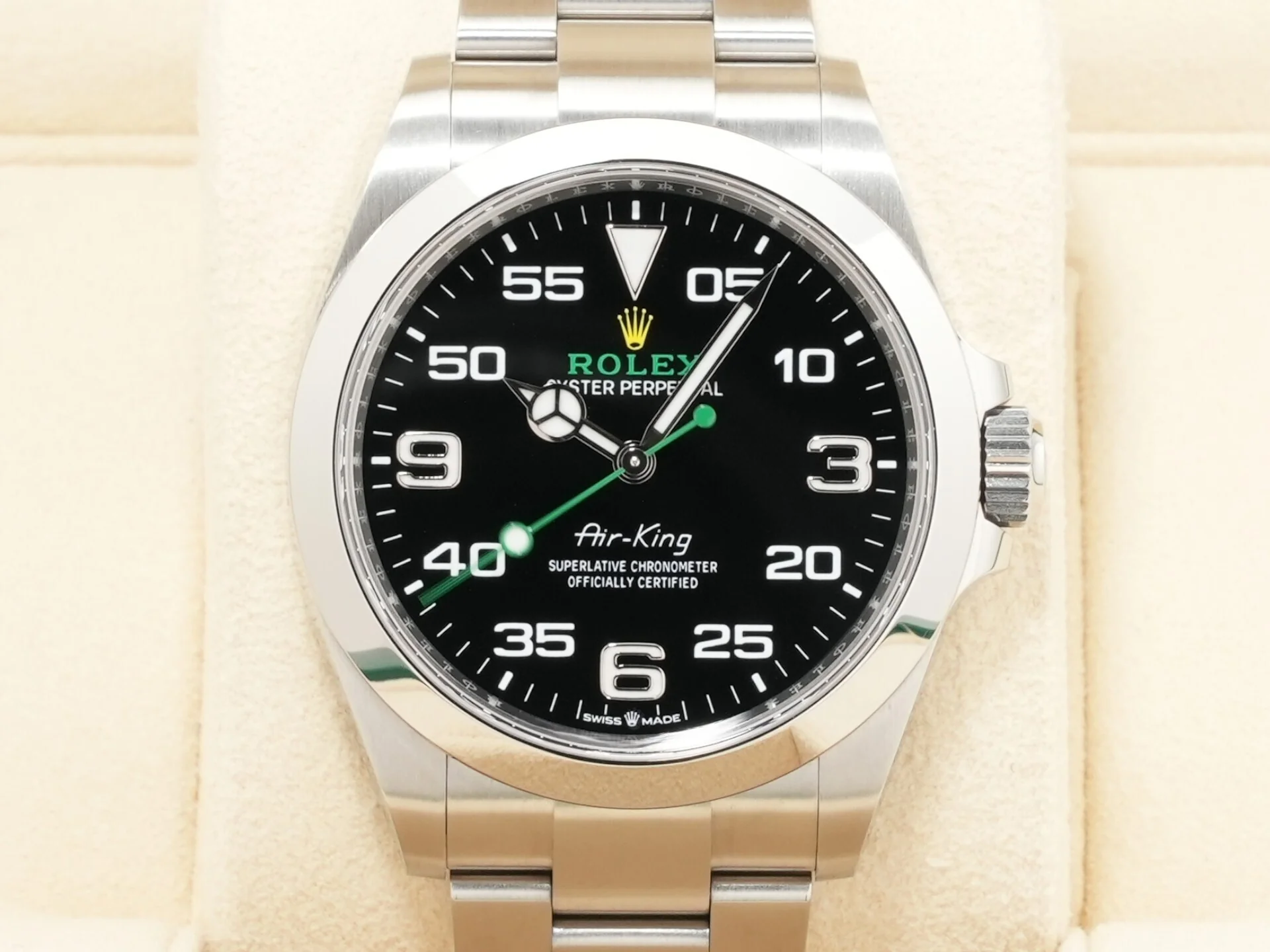 ロレックス エアキング Ref.126900 ステンレススチール ブラック文字盤 - Image 2