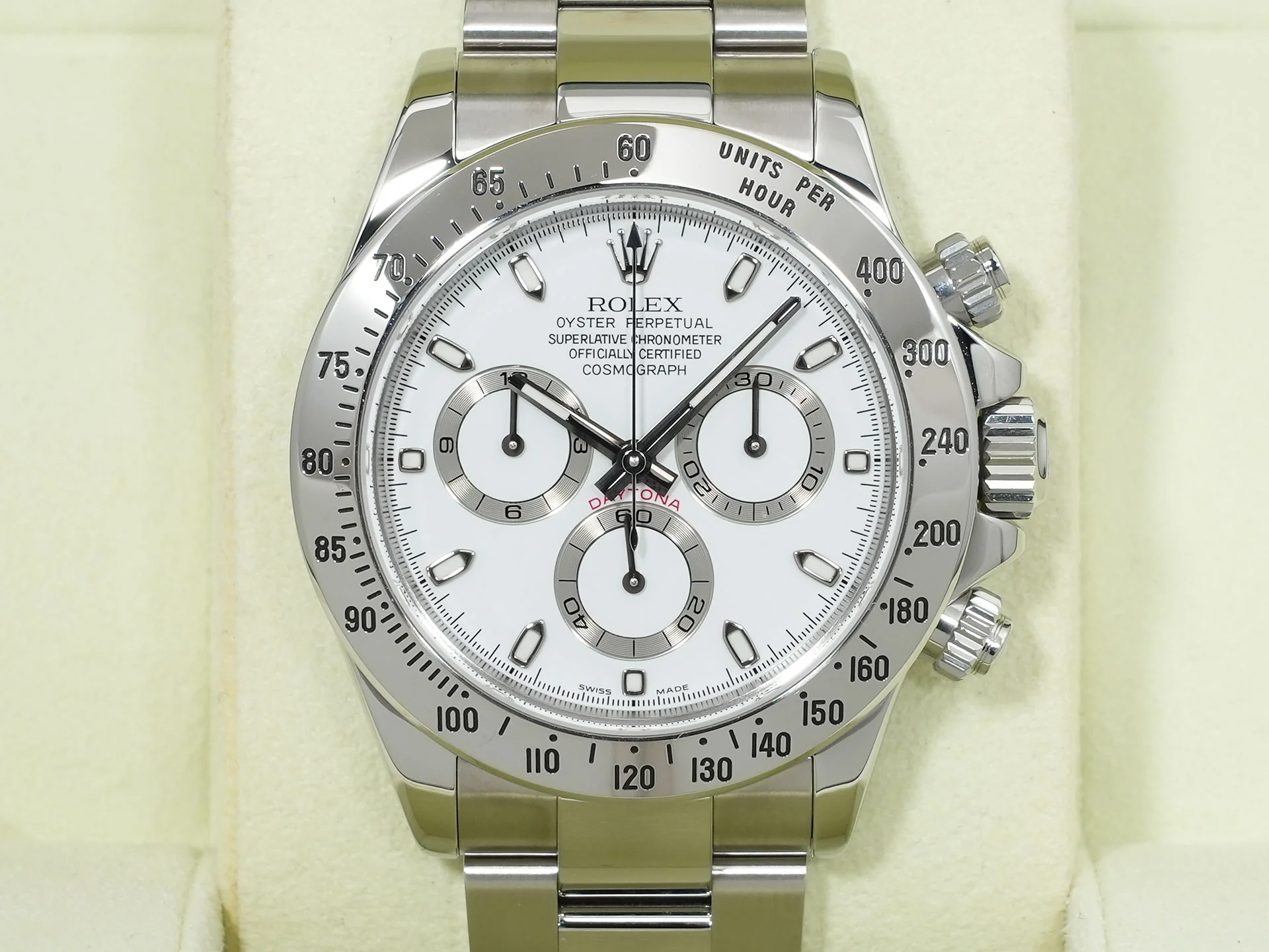 ロレックス デイトナ Ref.116520 ステンレススチール ホワイト文字盤 美品 ewyqvgxj - Image 2
