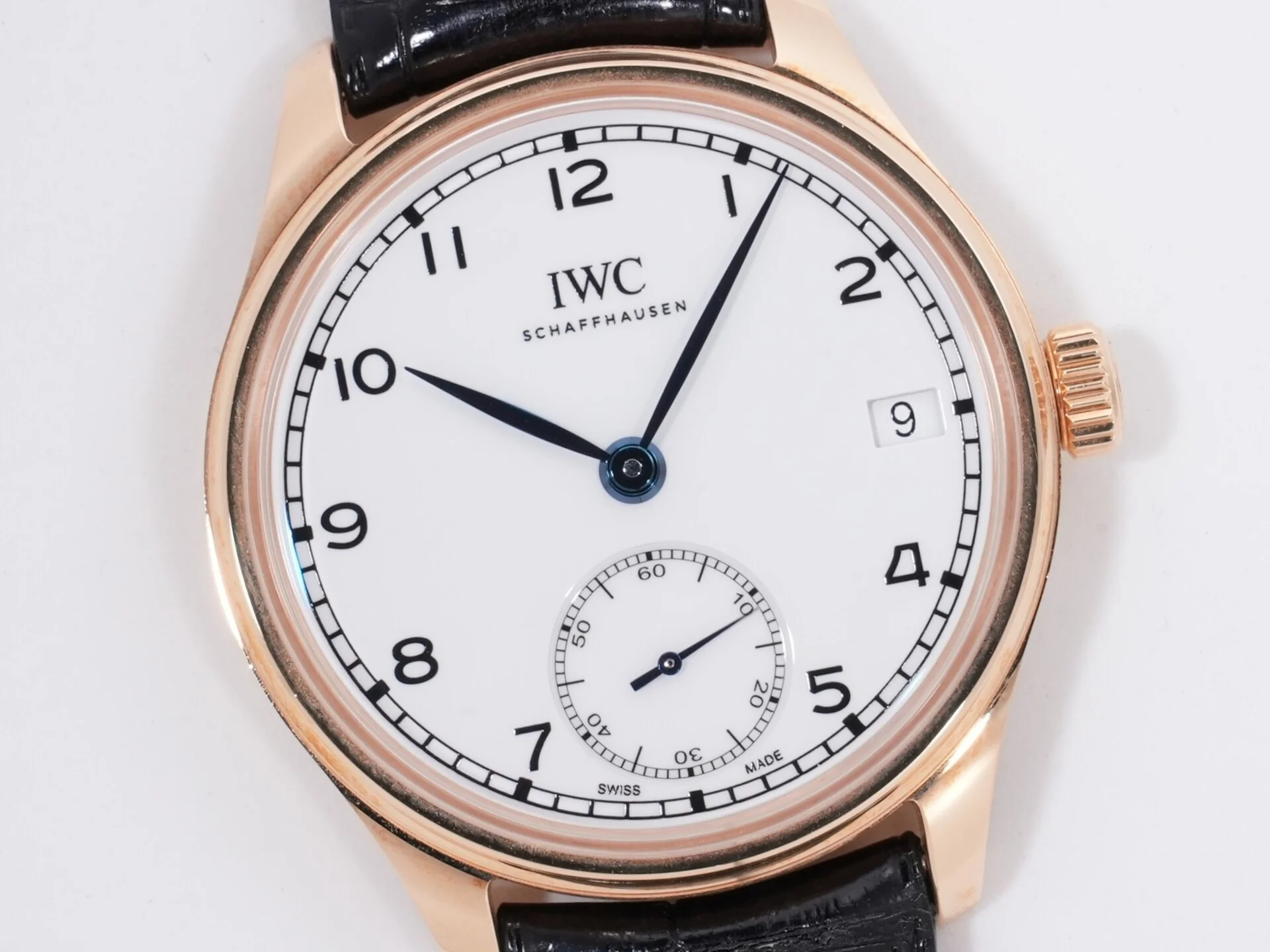 IWC ポルトギーゼ・ハンドワインド・エイトデイズ “150 イヤーズ” Ref.IW510211 18Kレッドゴールド ホワイト文字盤 極美品 f54q4hda - Image 3