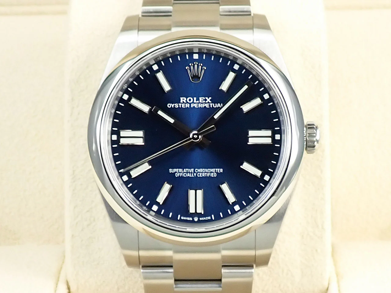 ロレックス オイスターパーペチュアル41 Ref.124300 ステンレススチール ブライトブルー文字盤 - Image 2