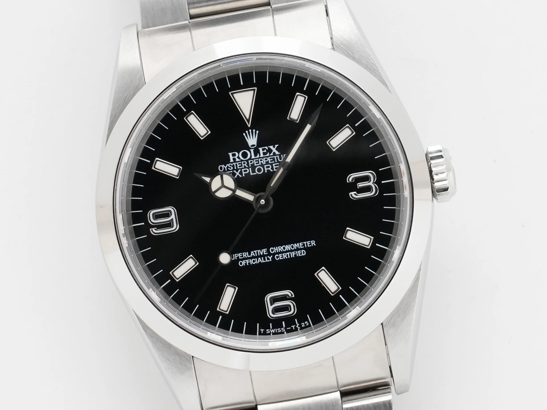 ロレックス エクスプローラーI Ref.14270 ステンレススチール ブラック文字盤 オイスターブレスレット 中古 fa2zrhge - Image 3
