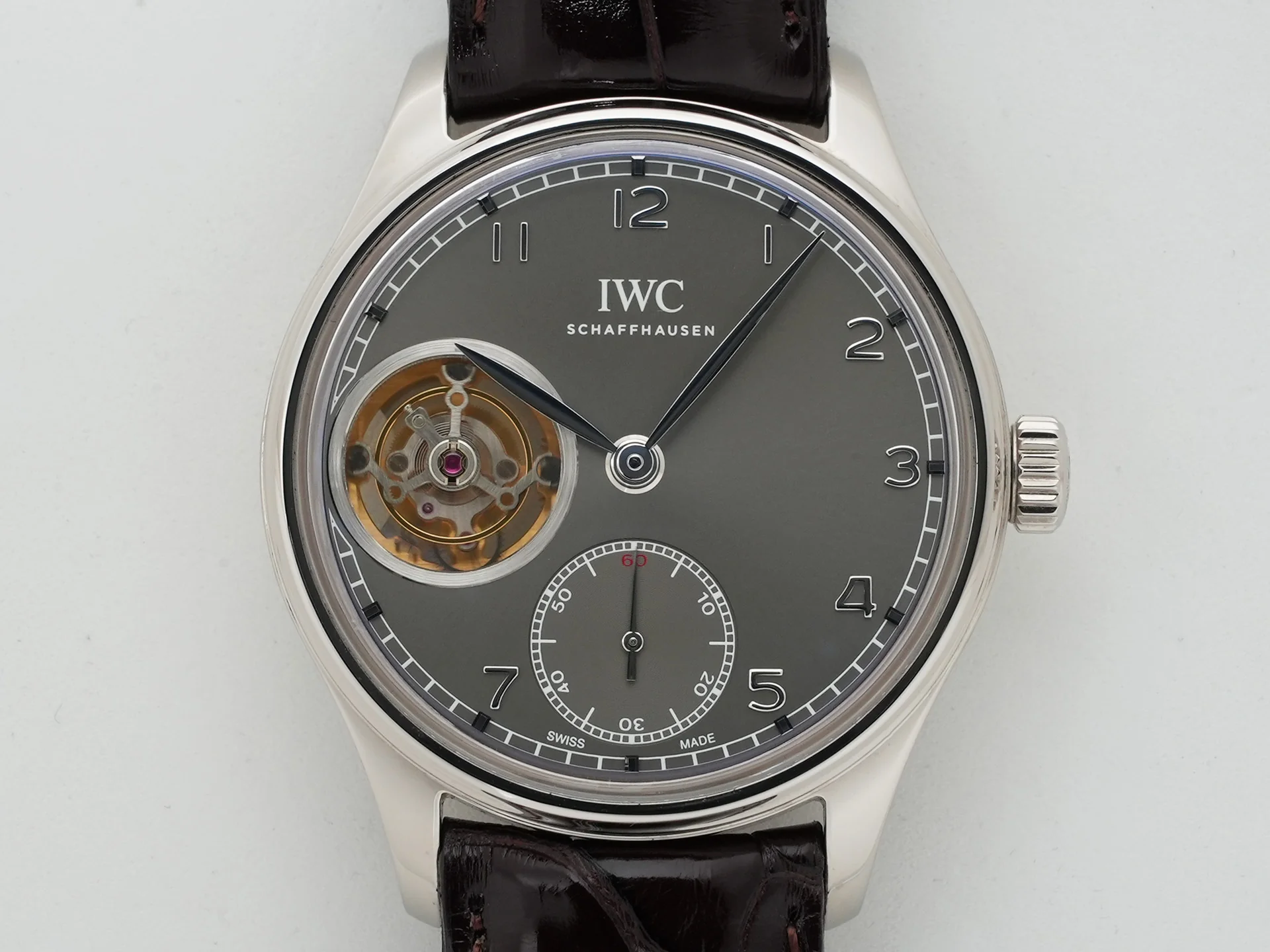 IWC ポルトギーゼ トゥールビヨン Ref.IW546301 ホワイトゴールド グレー文字盤 美中古 fdiw34vi - Image 2