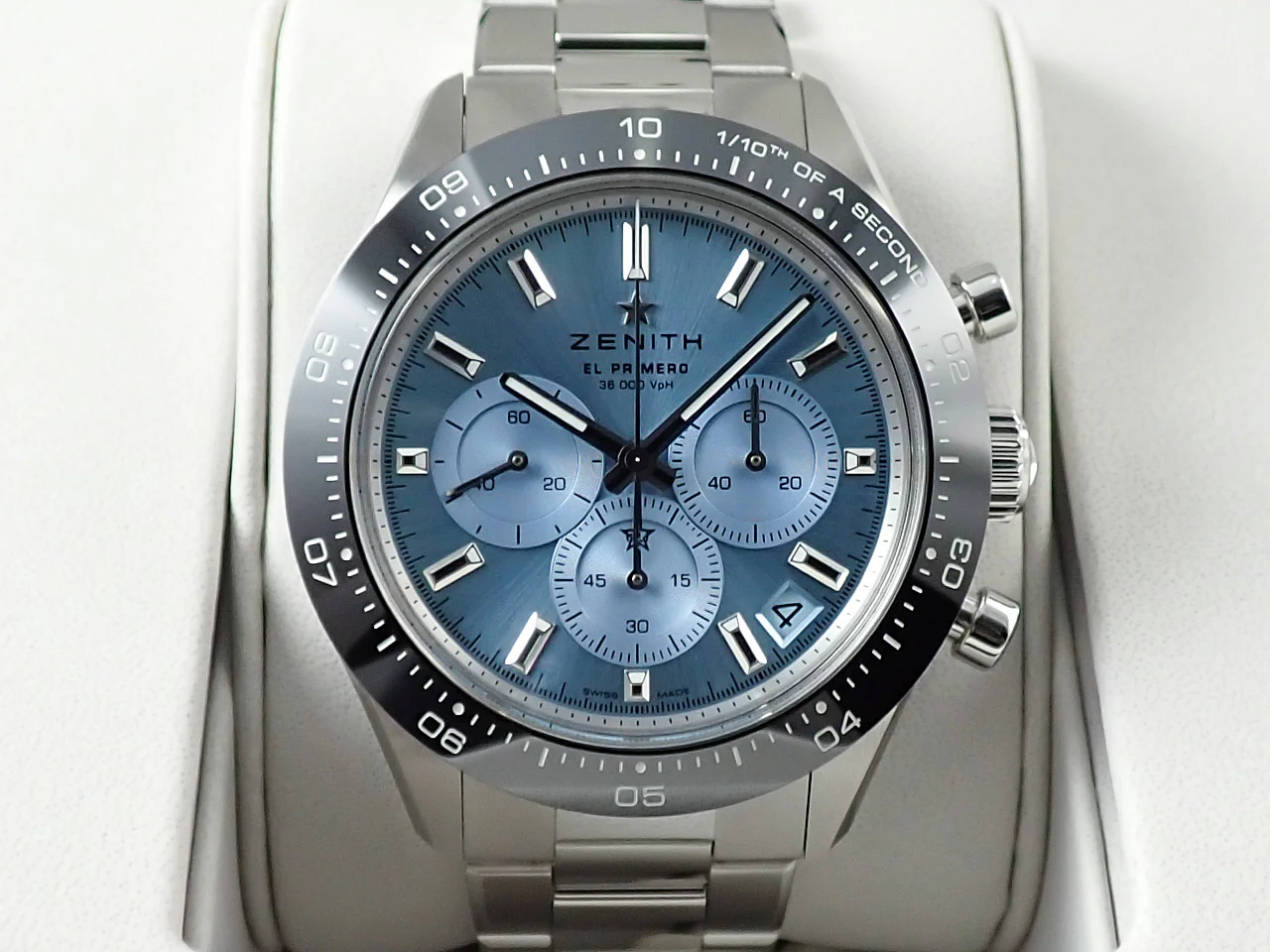 ゼニス クロノマスター スポーツ ヨシダ スペシャル エディション Ref.03.3105.3600/52.M3100 アクアブルー文字盤 未使用 FTF8Z135 - Image 2