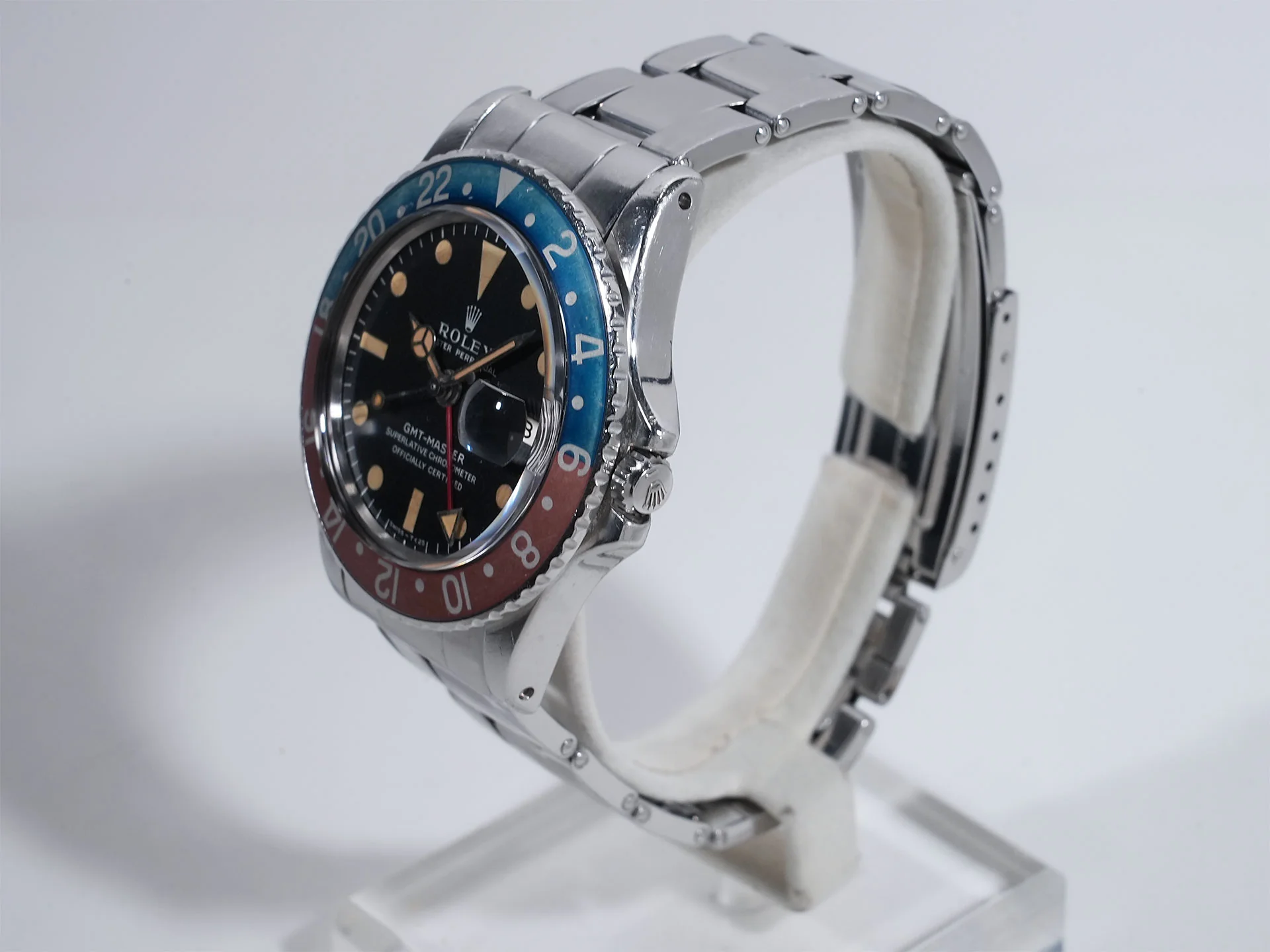 ロレックス GMTマスター Ref.1675 ステンレススチール ブラック文字盤 オイスターブレスレット - Image 4