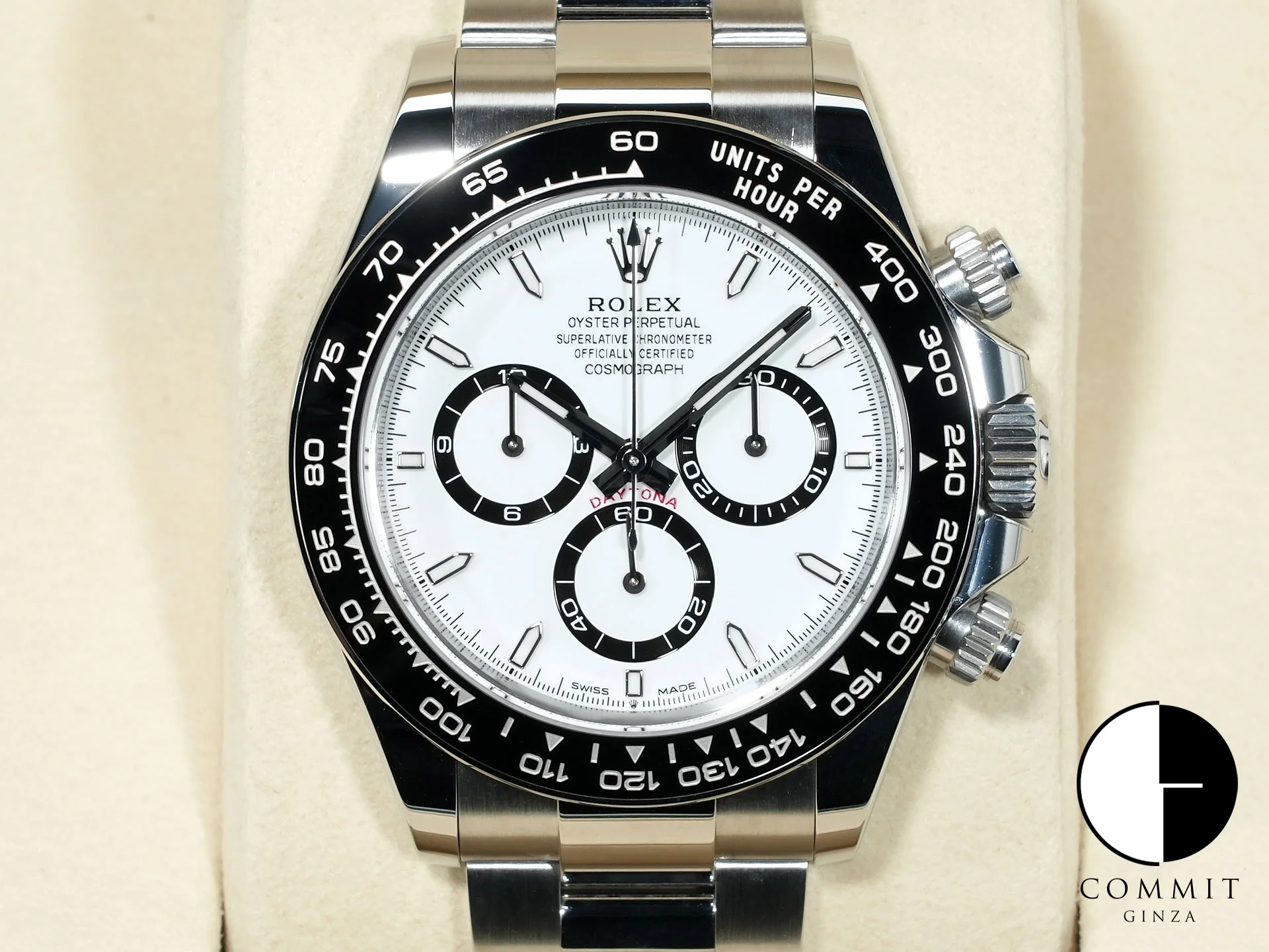 ロレックス デイトナ Ref.126500LN ステンレススチール ホワイト文字盤 未使用 fw4n4rsg