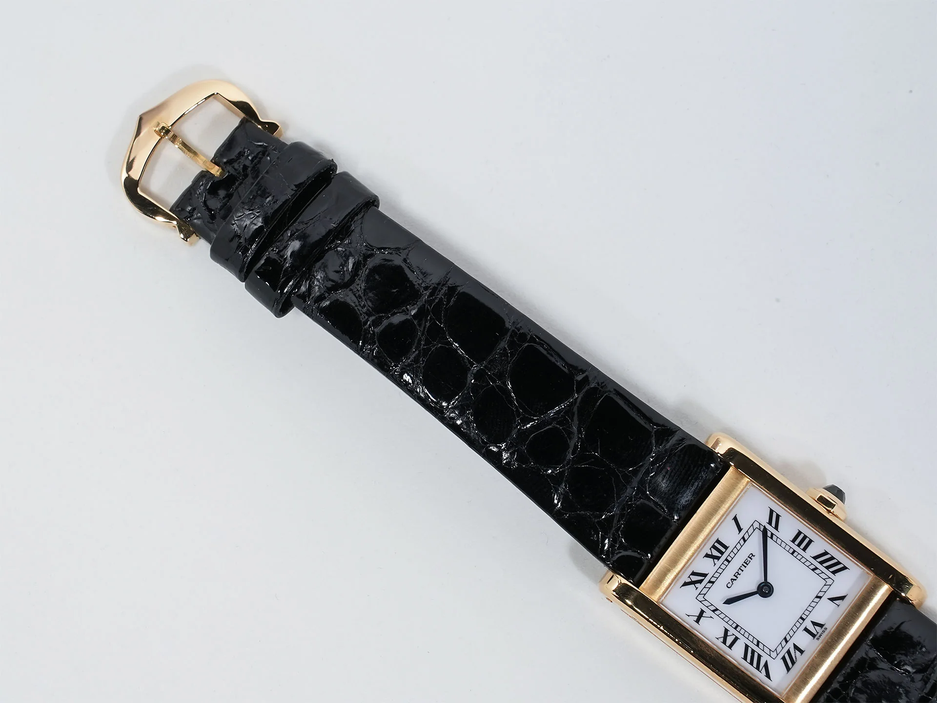 カルティエ タンク ノルマル Ref.78093 イエローゴールド ホワイト文字盤 中古 fzotxguv - Image 8