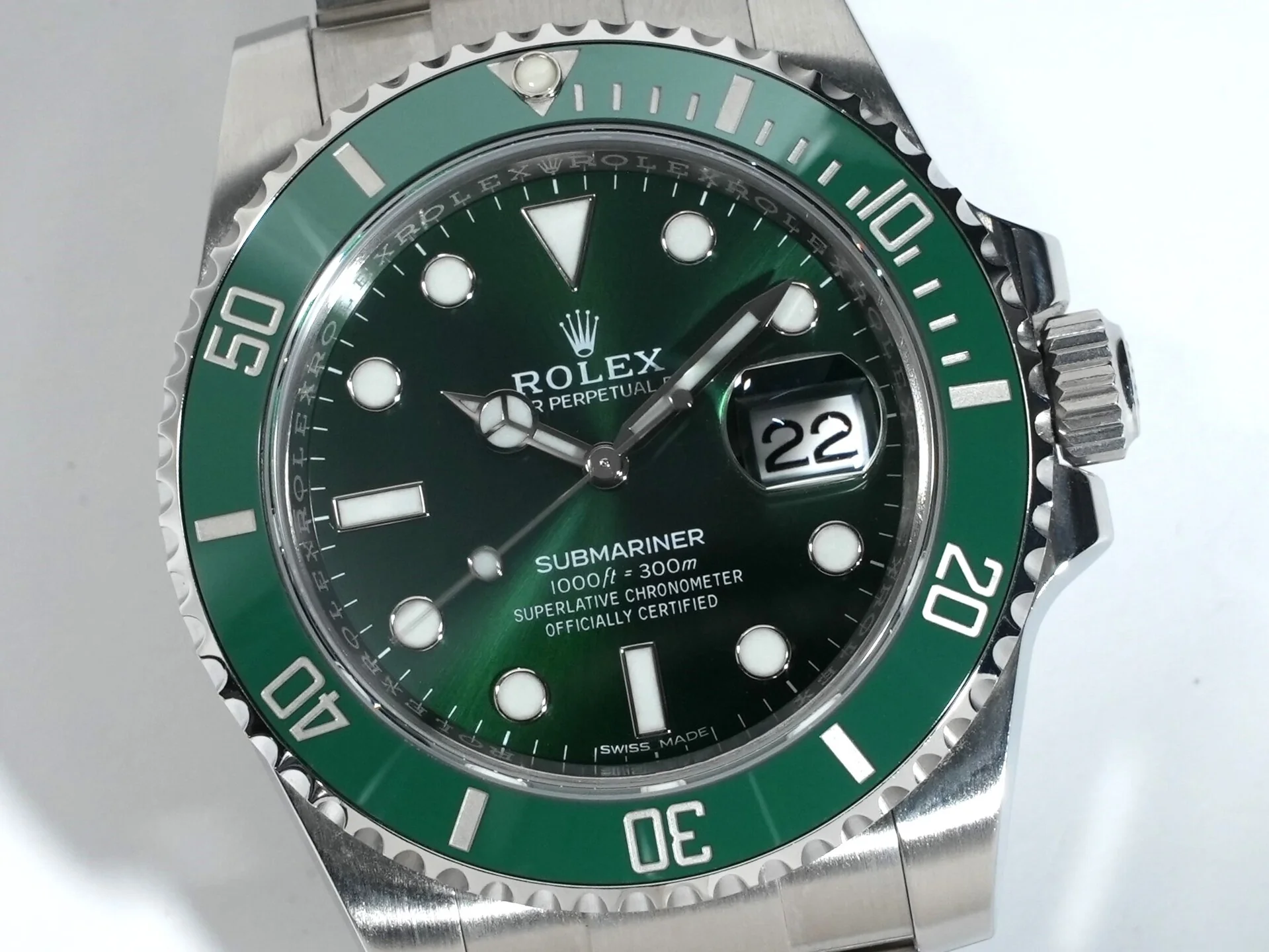 ロレックス サブマリーナー デイト Ref.116610LV ステンレススチール グリーン文字盤 - Image 3