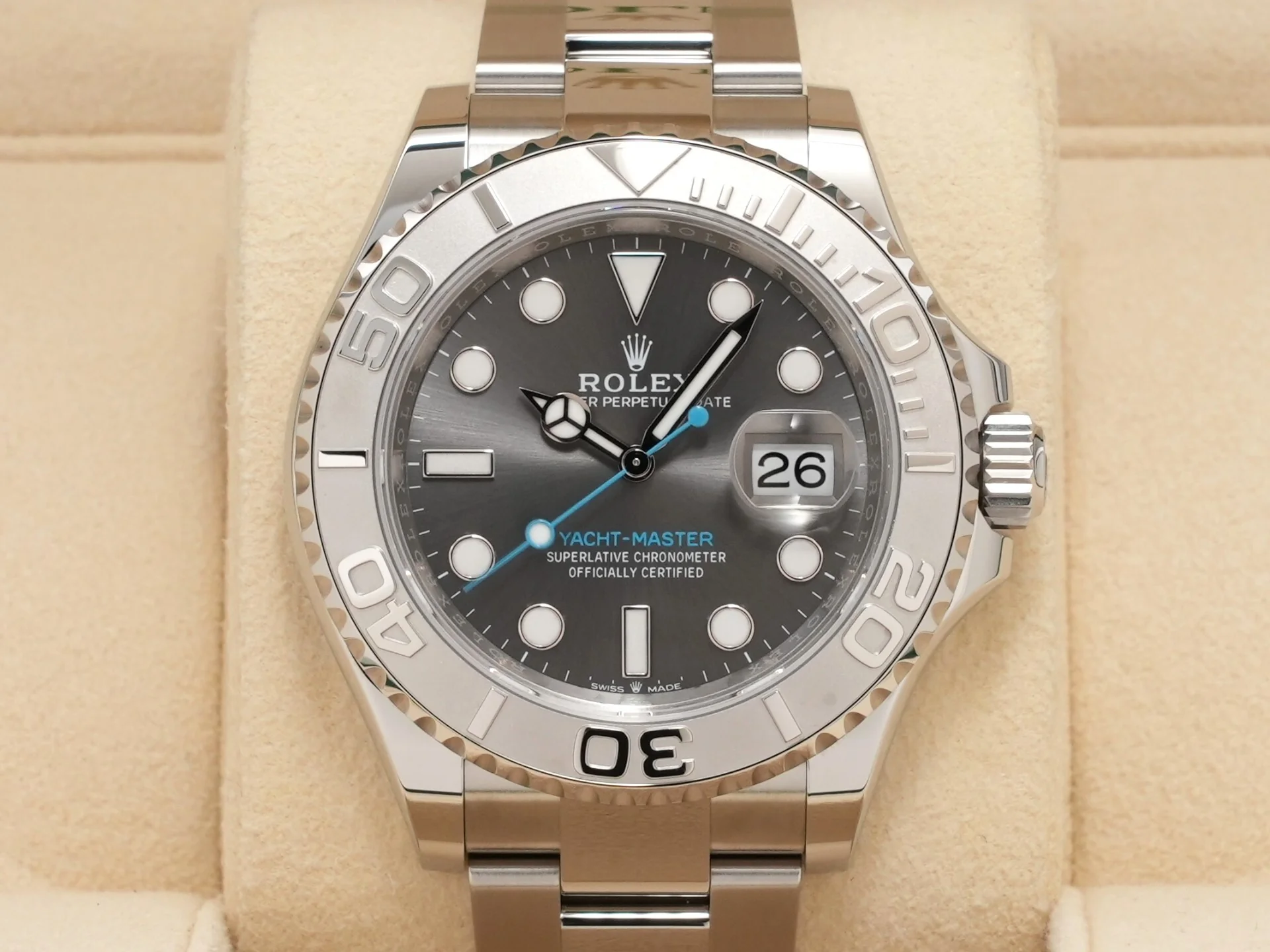 ロレックス ヨットマスター40 Ref.126622 ステンレススチール/プラチナ スレート文字盤 - Image 2