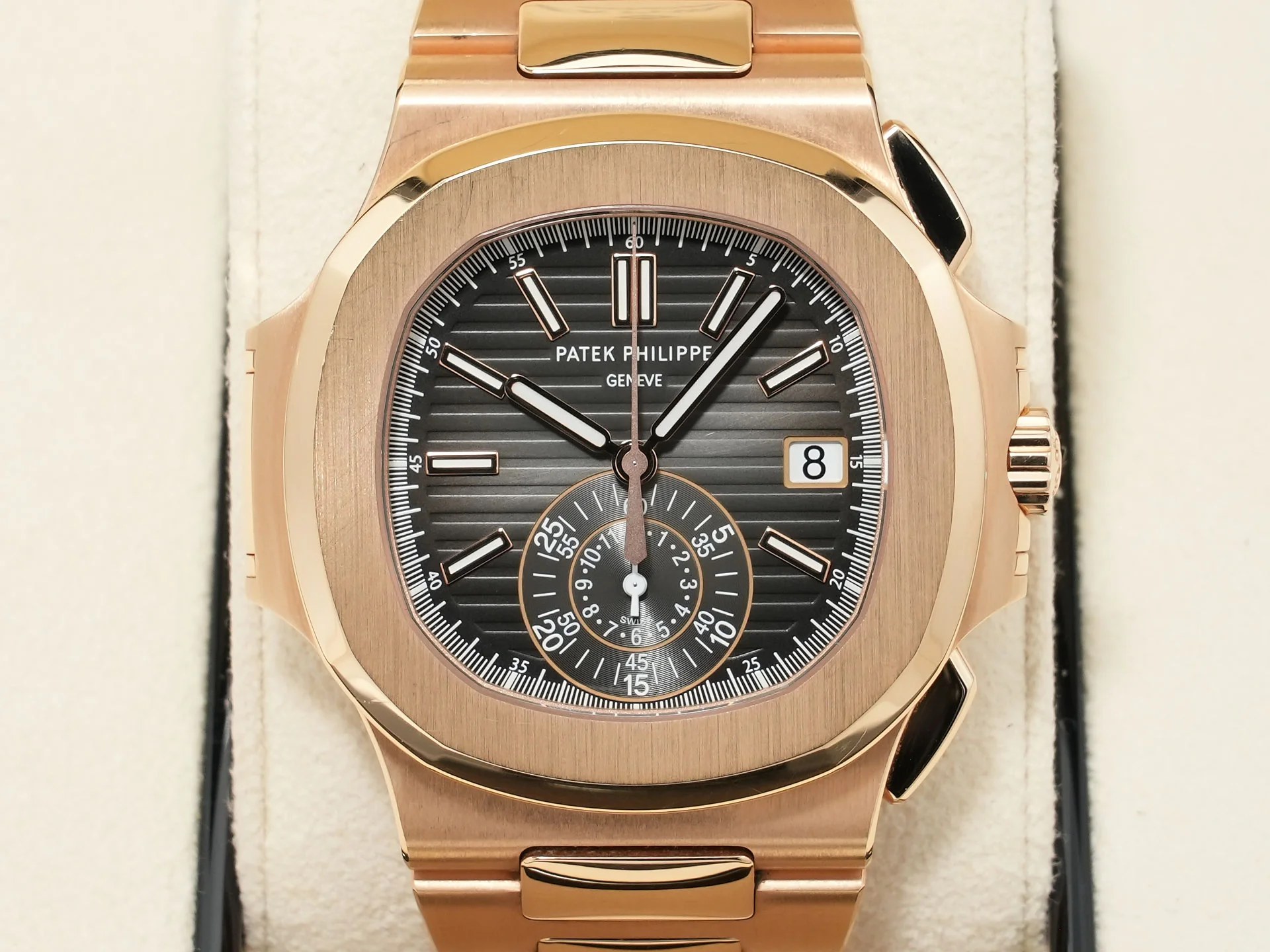 パテックフィリップ ノーチラス クロノグラフ Ref.5980/1R-001 ローズゴールド ブラックグラデーション文字盤 中古 gbkc5xdn - Image 2