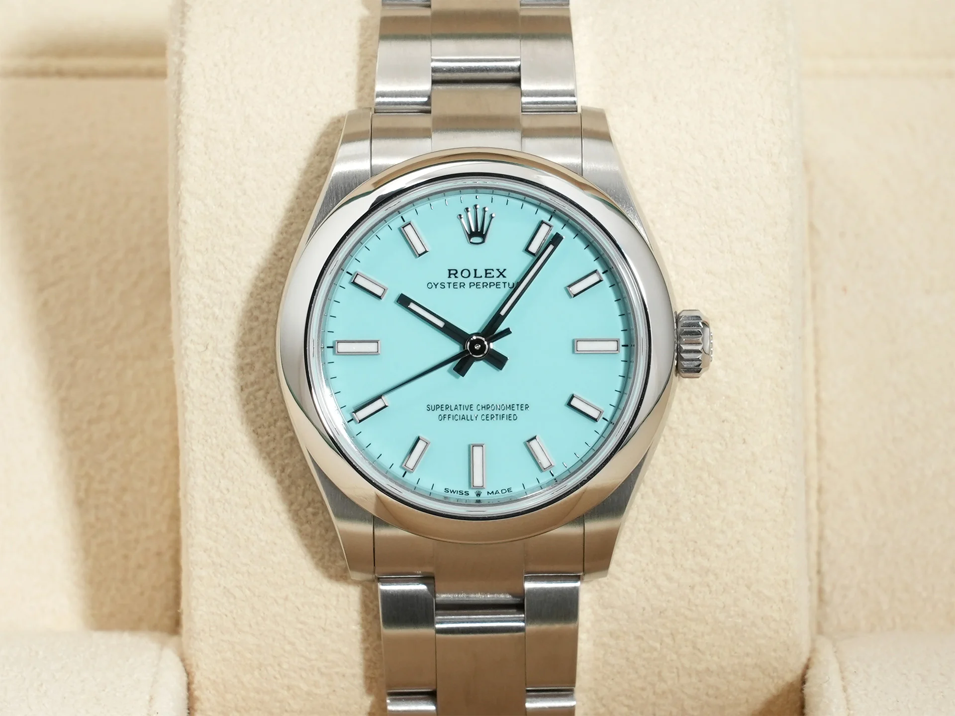 ロレックス オイスターパーペチュアル31 Ref.277200 ステンレススチール ターコイズ文字盤 - Image 2