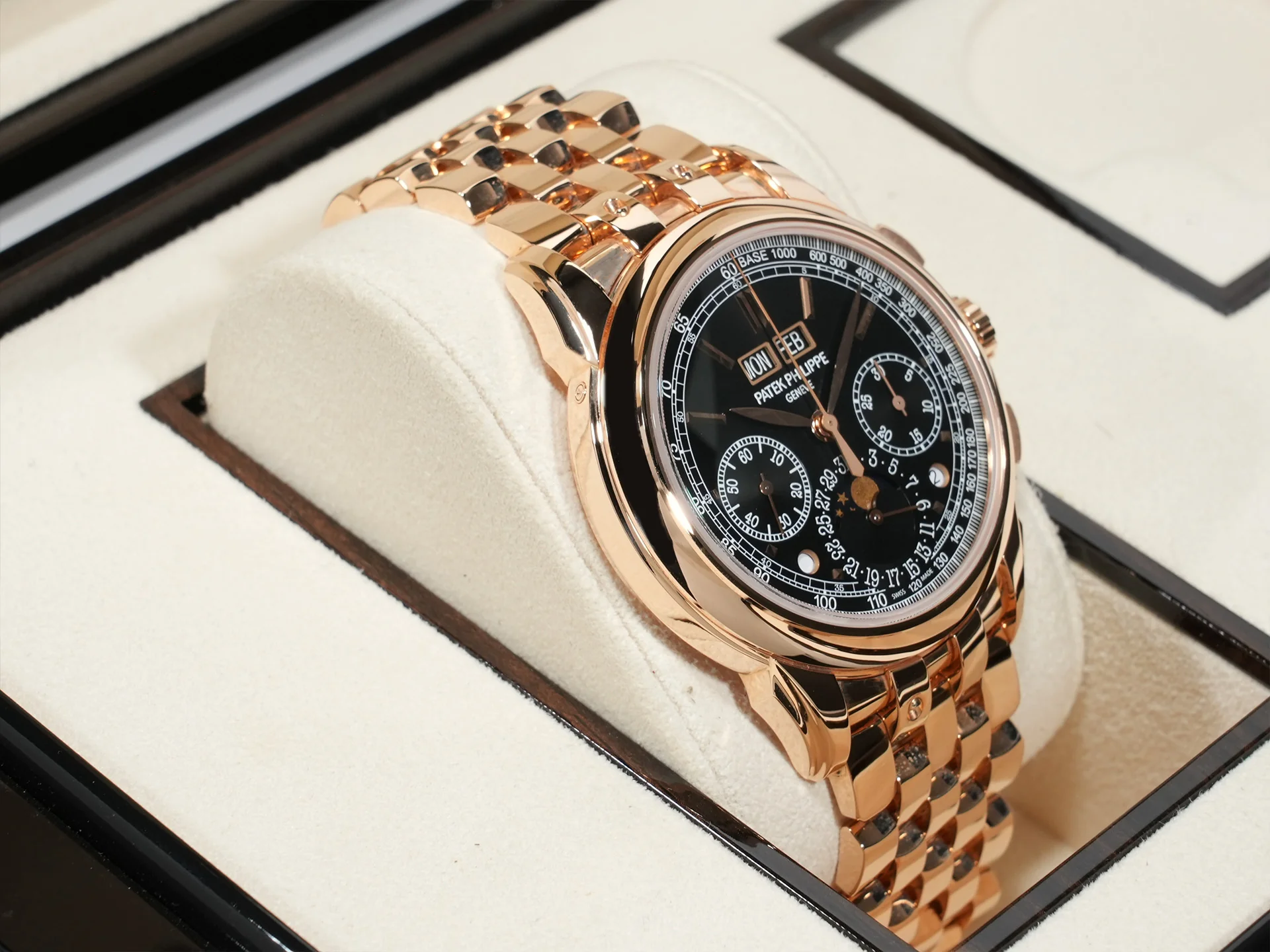 パテックフィリップ パーペチュアルカレンダー クロノグラフ Ref.5270/1R-001 ローズゴールド エボニーブラック ソレイユ文字盤 美品 gpwqjeac - Image 5