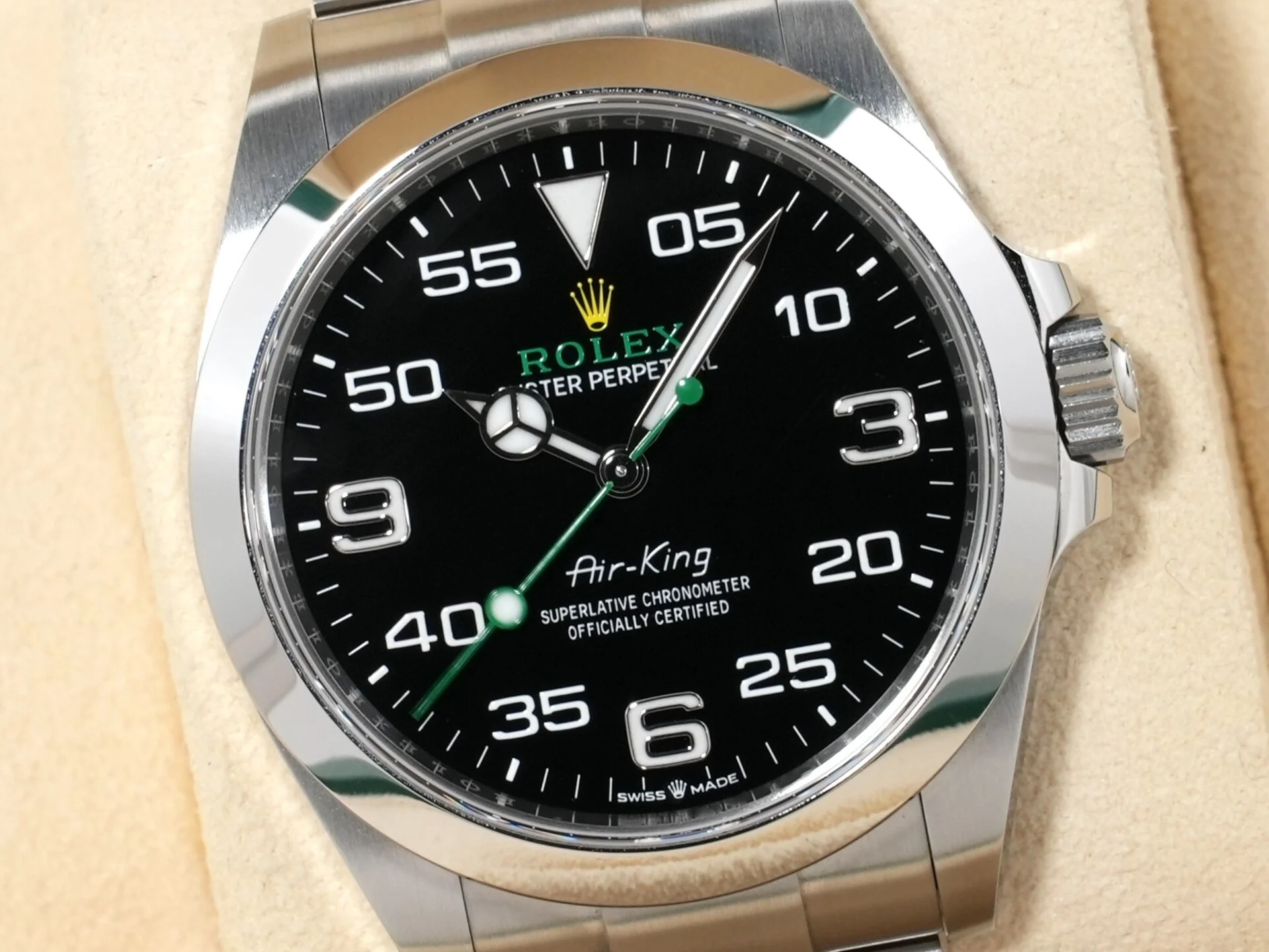 ロレックス エアキング Ref.126900 ステンレススチール ブラック文字盤 オイスターブレスレット 美中古 gsfcg3ke - Image 3