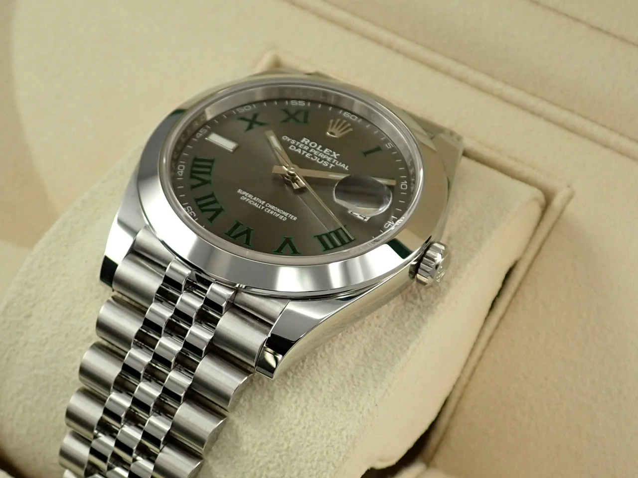 ロレックス デイトジャスト41 Ref.126300 ステンレススチール スレートローマン文字盤 ジュビリーブレスレット 極美品 H31YX12J - Image 6