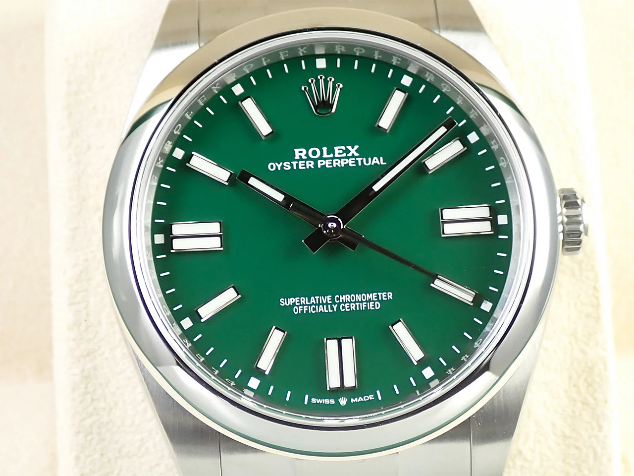 ロレックス オイスターパーペチュアル41 Ref.124300 ステンレススチール グリーン文字盤 - Image 3