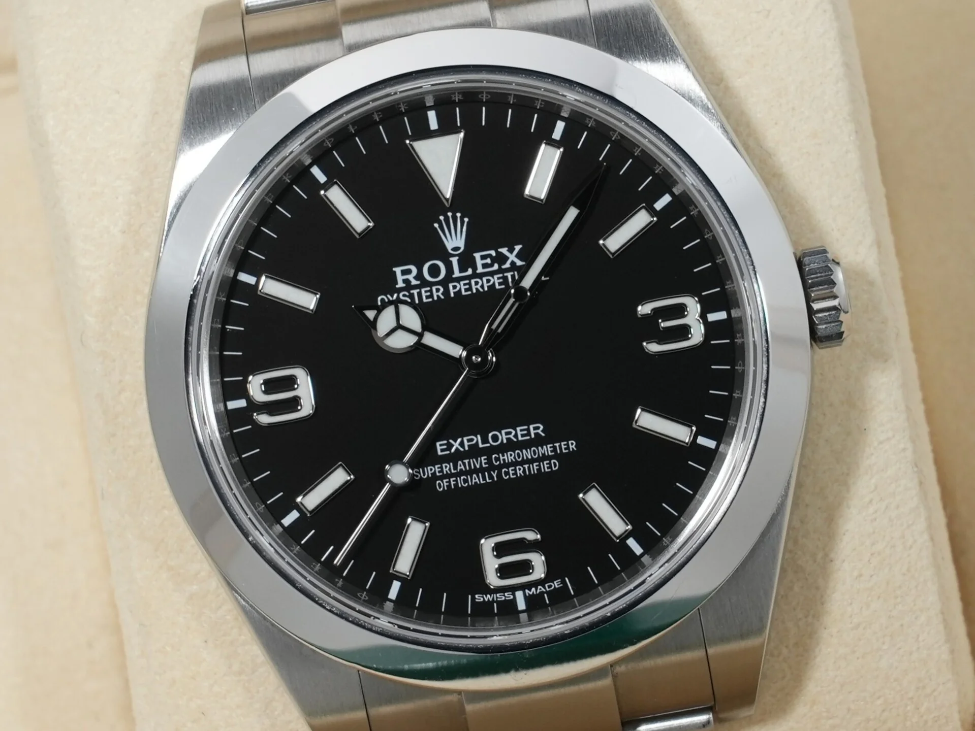 ロレックス エクスプローラーI Ref.214270 ステンレススチール ブラック文字盤 オイスターブレスレット 中古 h3o2vbiz - Image 3