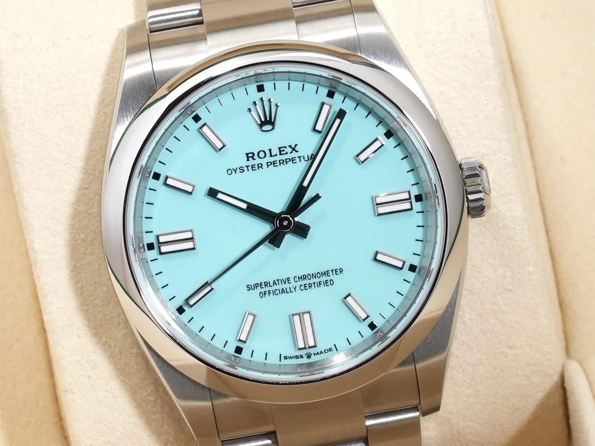ロレックス オイスターパーペチュアル36 Ref.126000 ステンレススチール ターコイズ文字盤 未使用 h5vedyop - Image 3