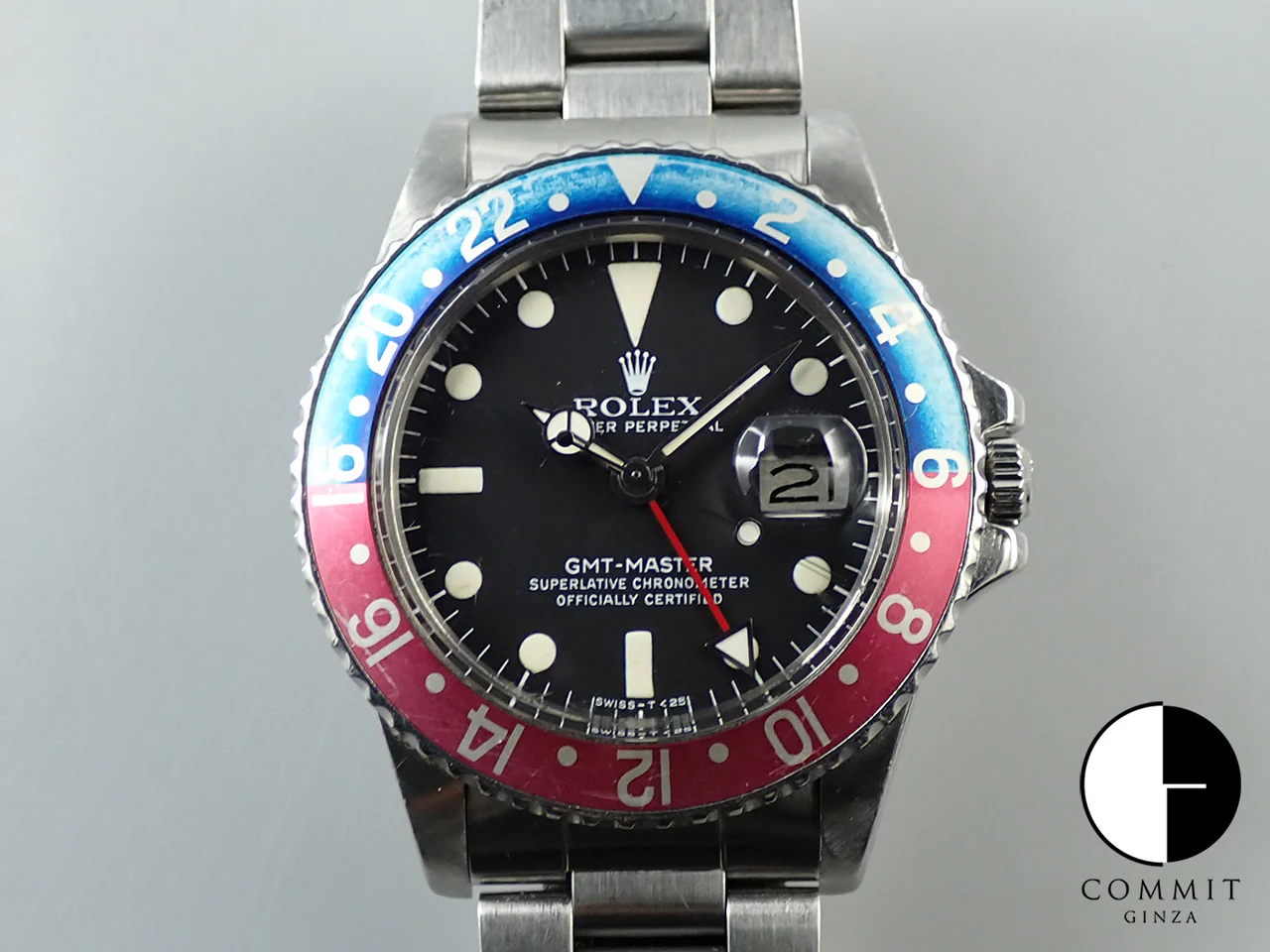 ロレックス GMTマスター Ref.1675 ステンレススチール ブラック文字盤 オイスターブレスレット
