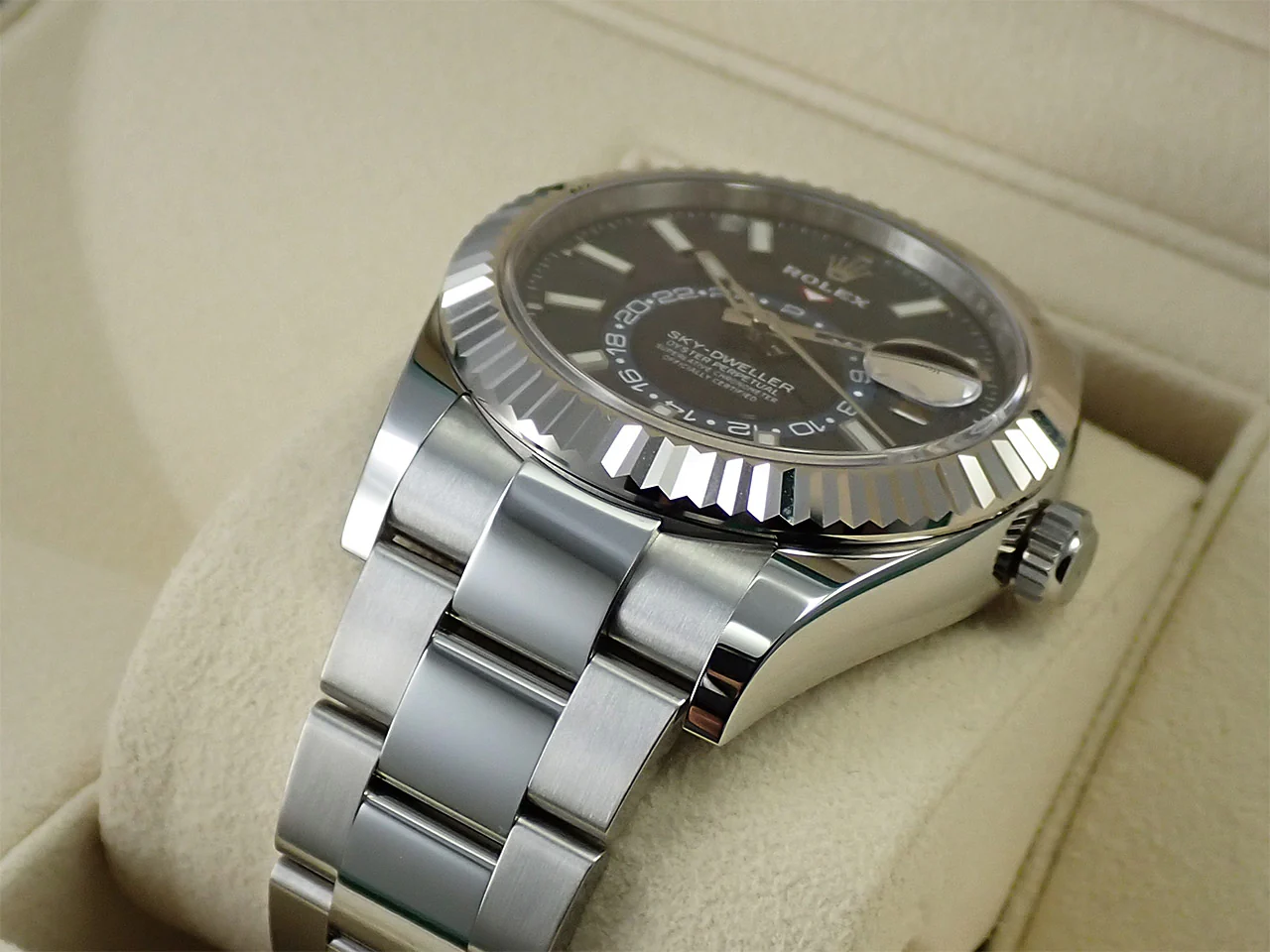 ロレックス スカイドゥエラー Ref.326934 ステンレススチール/ホワイトゴールド ブルー文字盤 オイスターブレスレット - Image 6