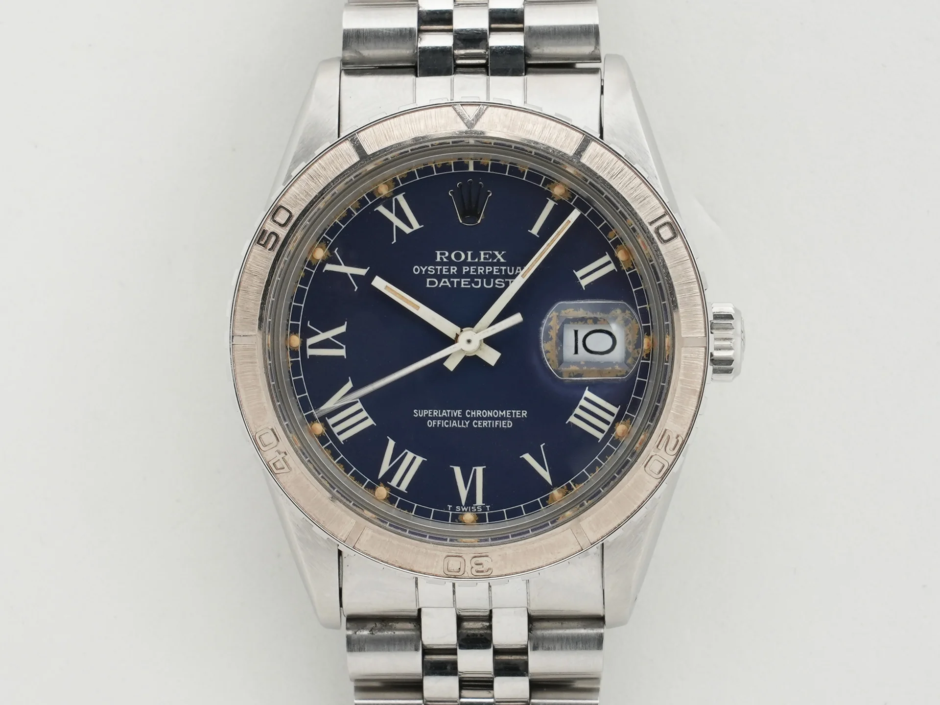 ロレックス デイトジャスト Ref.16250 ステンレススチール ブルーバックリー文字盤 中古 h7z54mf9 - Image 2