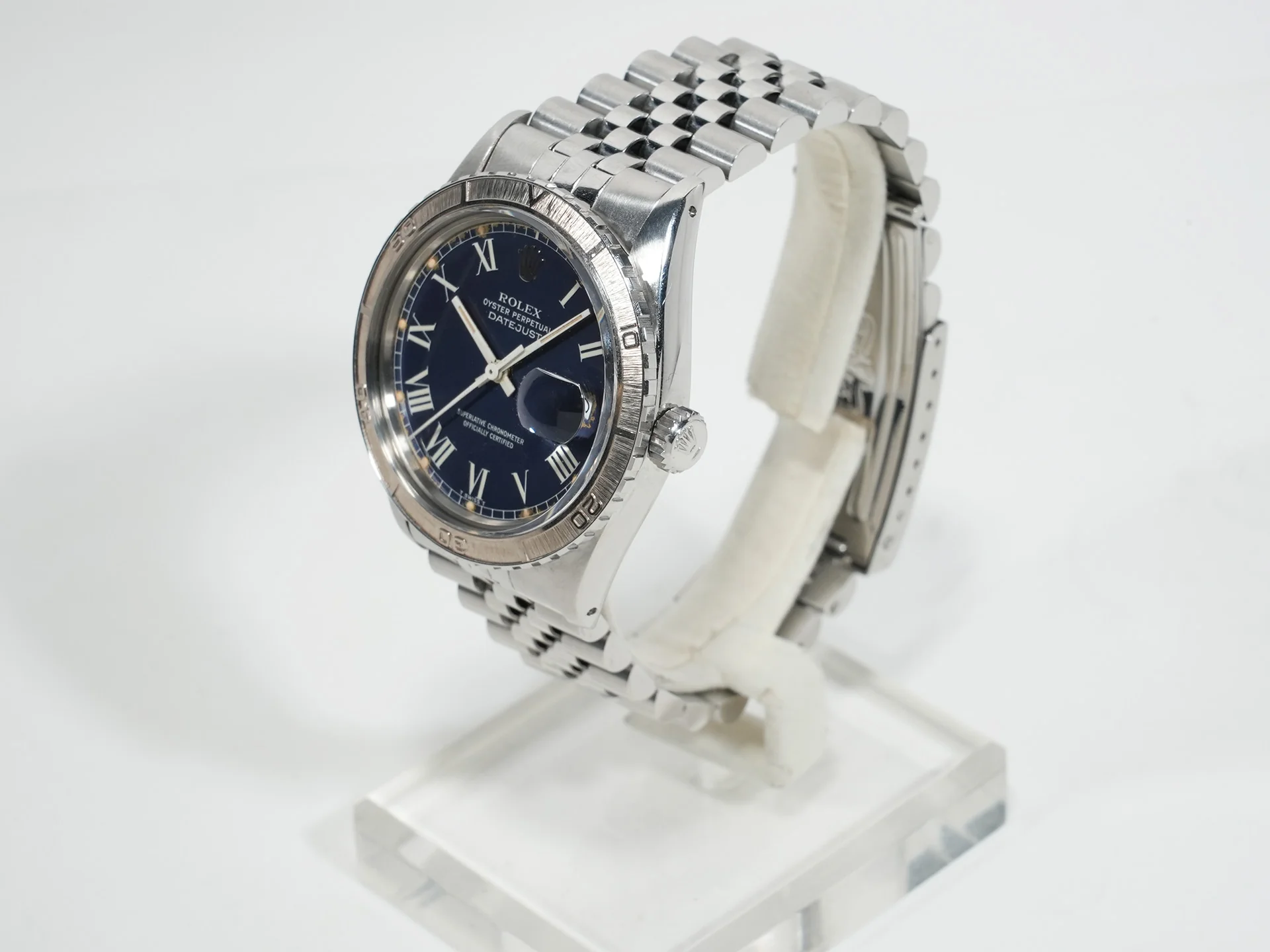 ロレックス デイトジャスト Ref.16250 ステンレススチール ブルーバックリー文字盤 中古 h7z54mf9 - Image 4