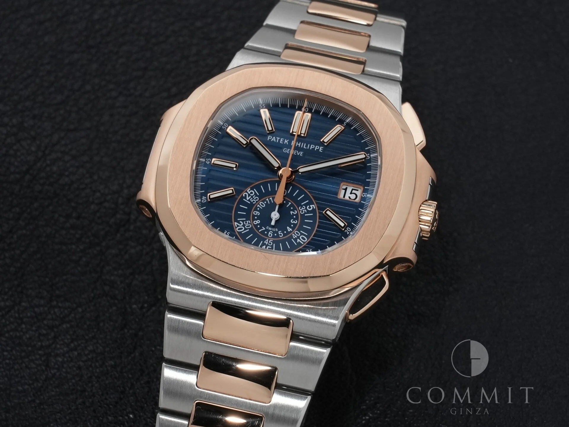 パテックフィリップ ノーチラス クロノグラフ Ref.5980/1AR-001 ステンレススチール/ローズゴールド ブルー文字盤 中古 hazxvdjg - Image 11