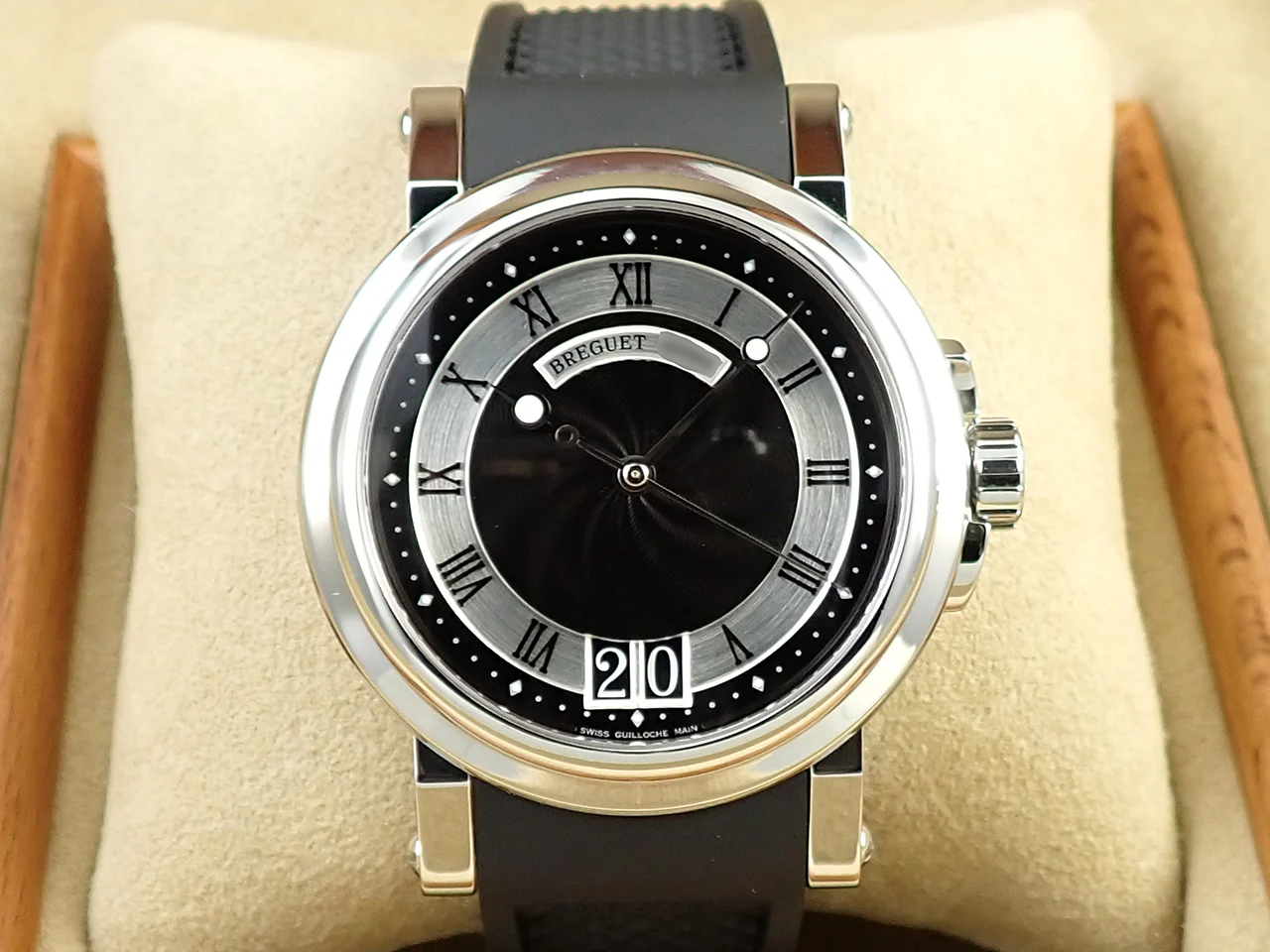ブレゲ マリーン ラージデイト Ref.5817ST/92/5V8 ブラック文字盤 美品 HCH25L76 - Image 2