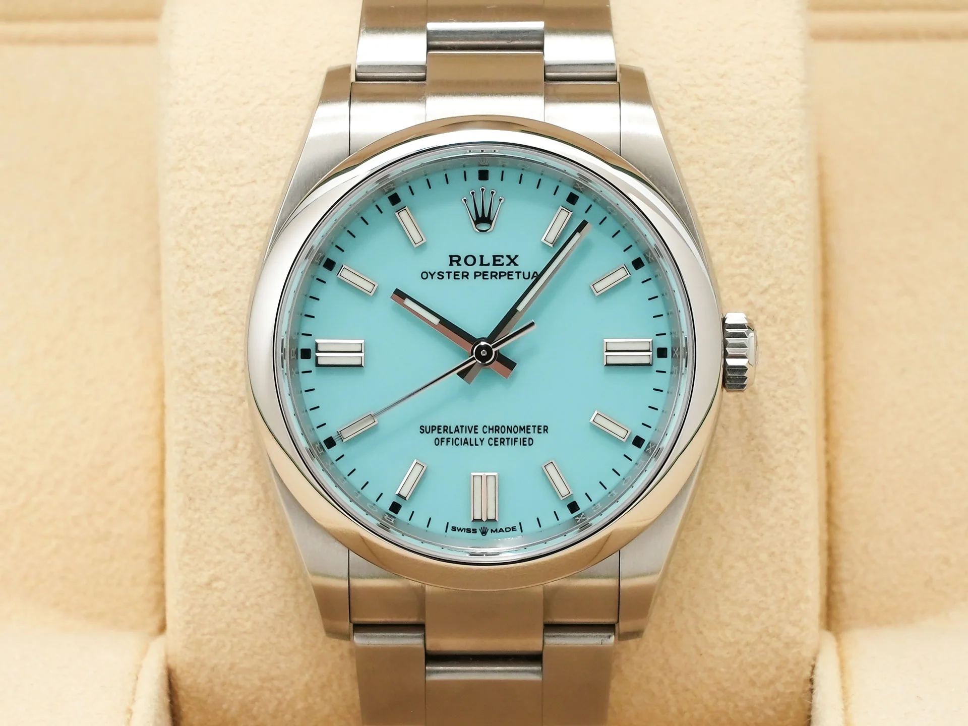 ロレックス オイスターパーペチュアル36 Ref.126000 ステンレススチール ターコイズ文字盤 - Image 2
