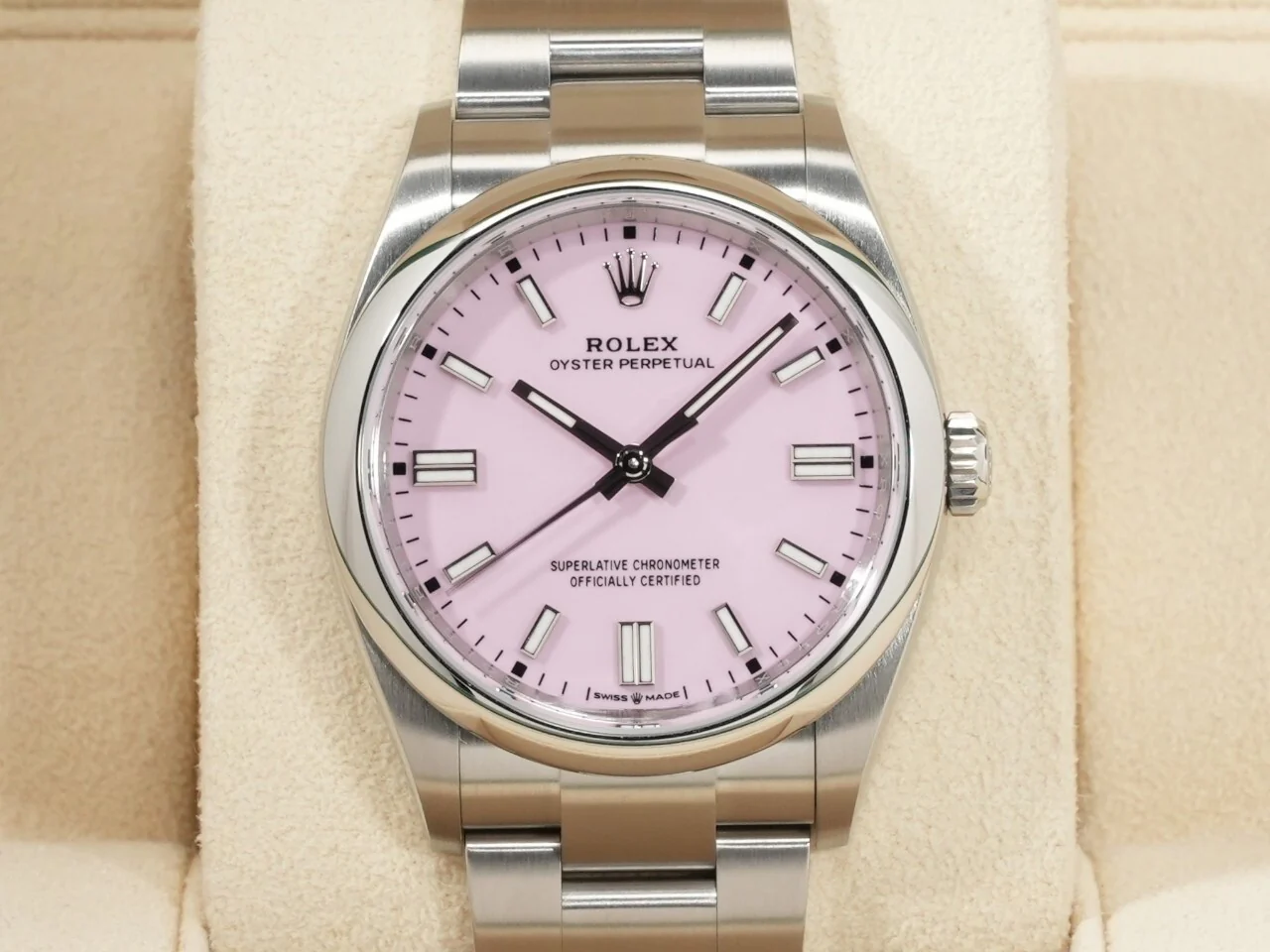 ロレックス オイスターパーペチュアル36 Ref.126000 ステンレススチール キャンディピンク文字盤 - Image 2
