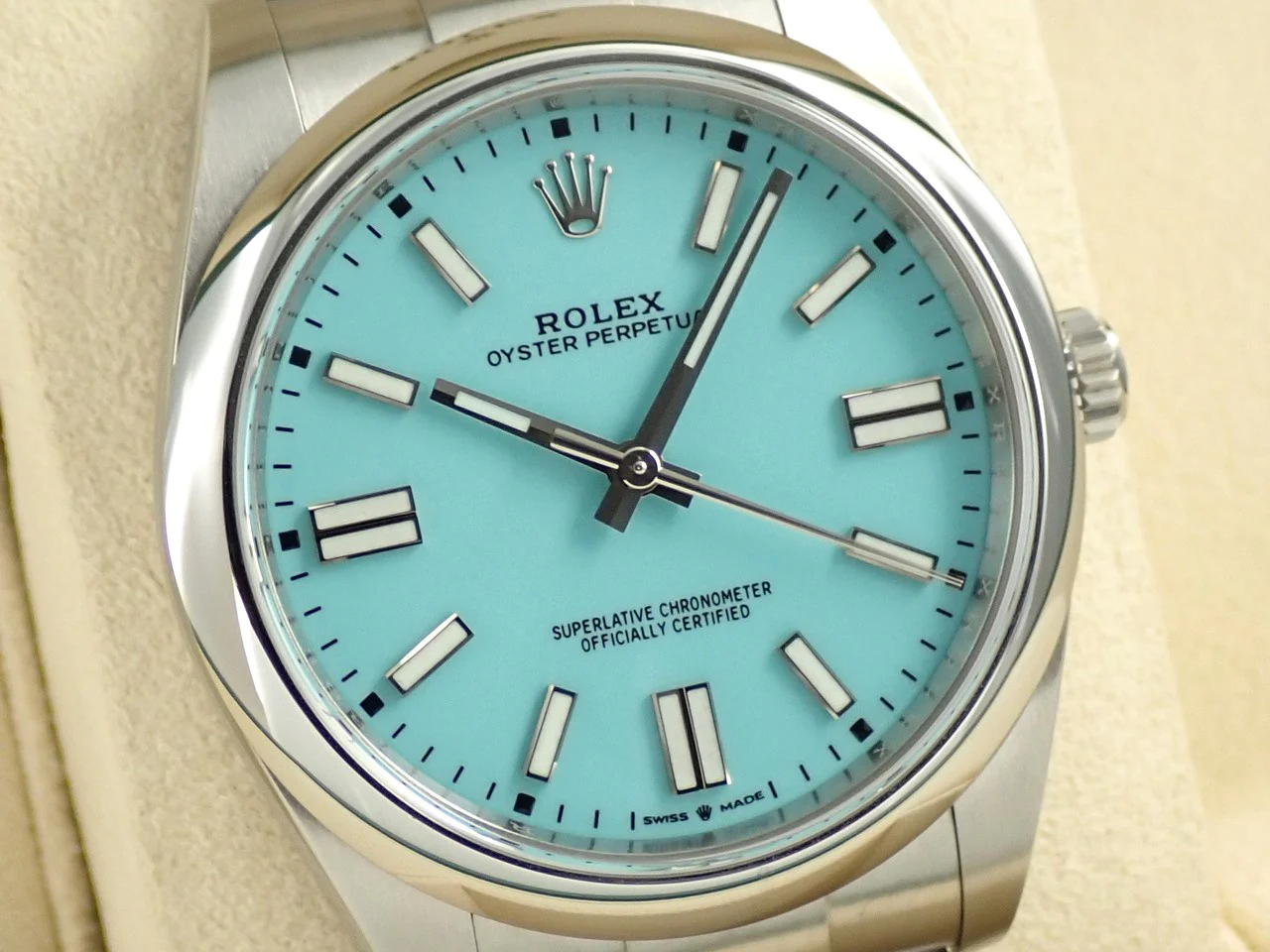 ロレックス オイスターパーペチュアル41 Ref.124300 ステンレススチール ターコイズ文字盤 - Image 3