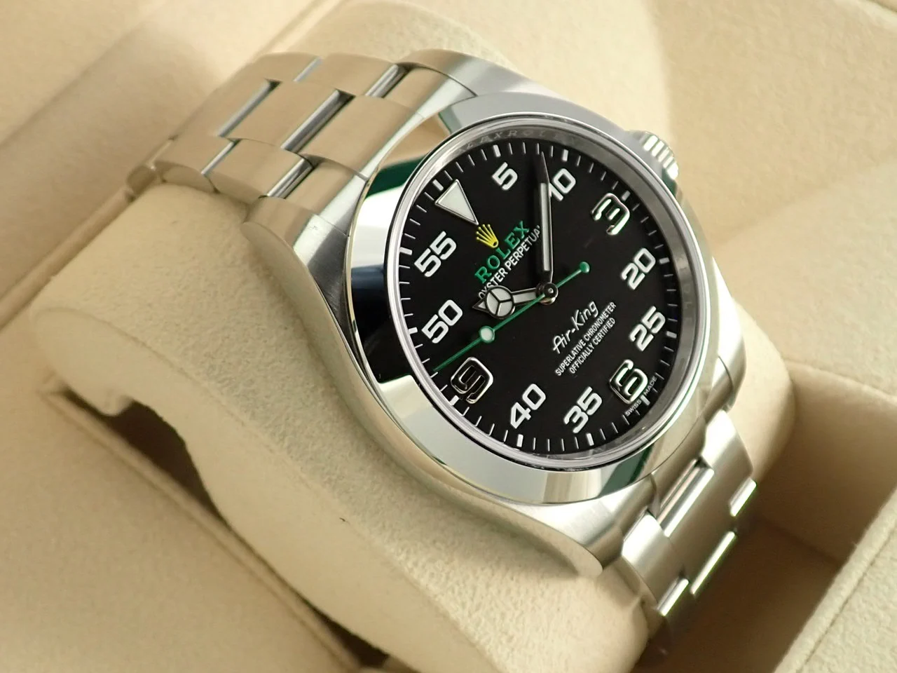 ロレックス エアキング Ref.116900 ステンレススチール ブラック文字盤 - Image 5
