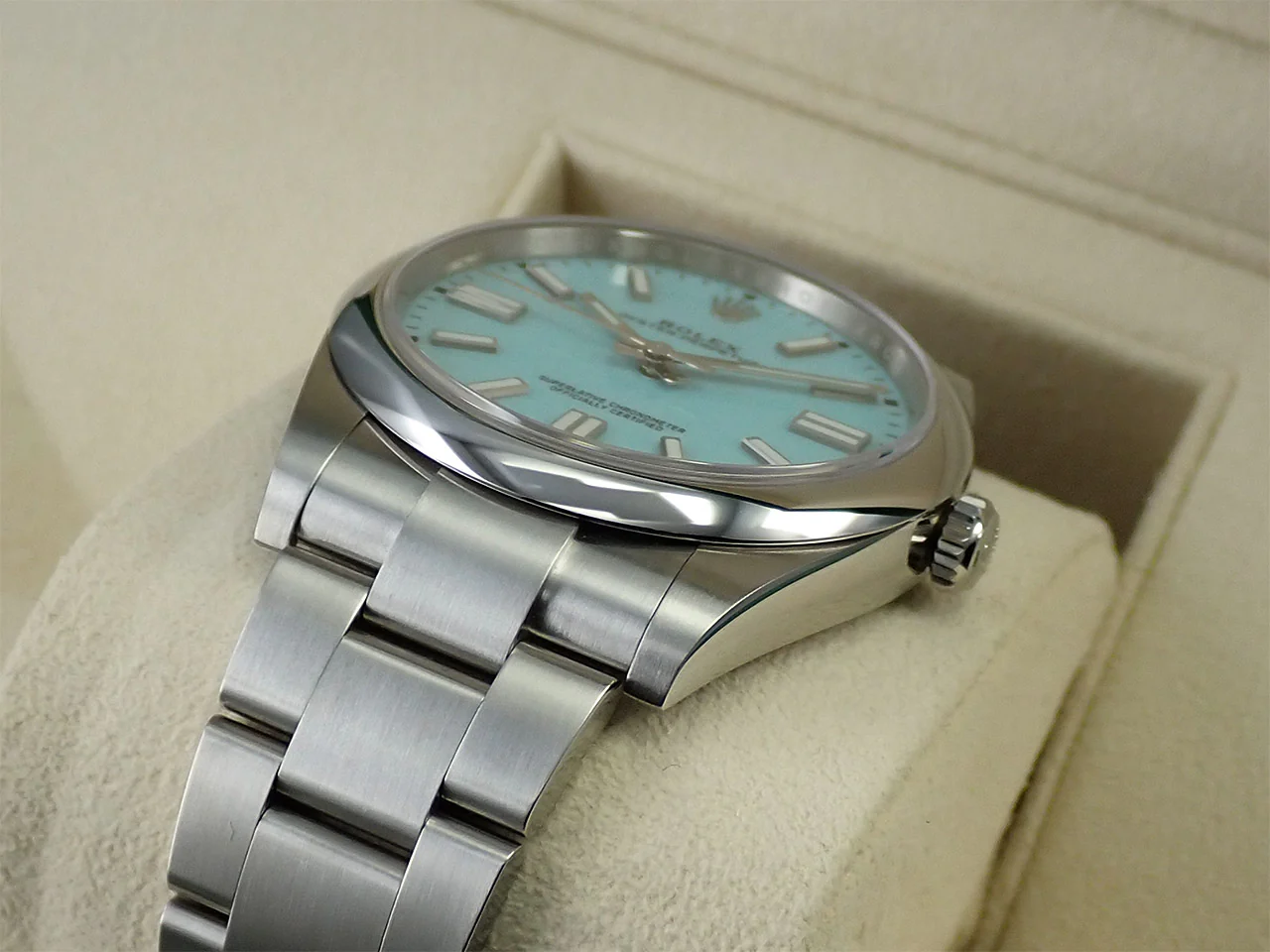 ロレックス オイスターパーペチュアル41 Ref.124300 ステンレススチール ターコイズ文字盤 - Image 6