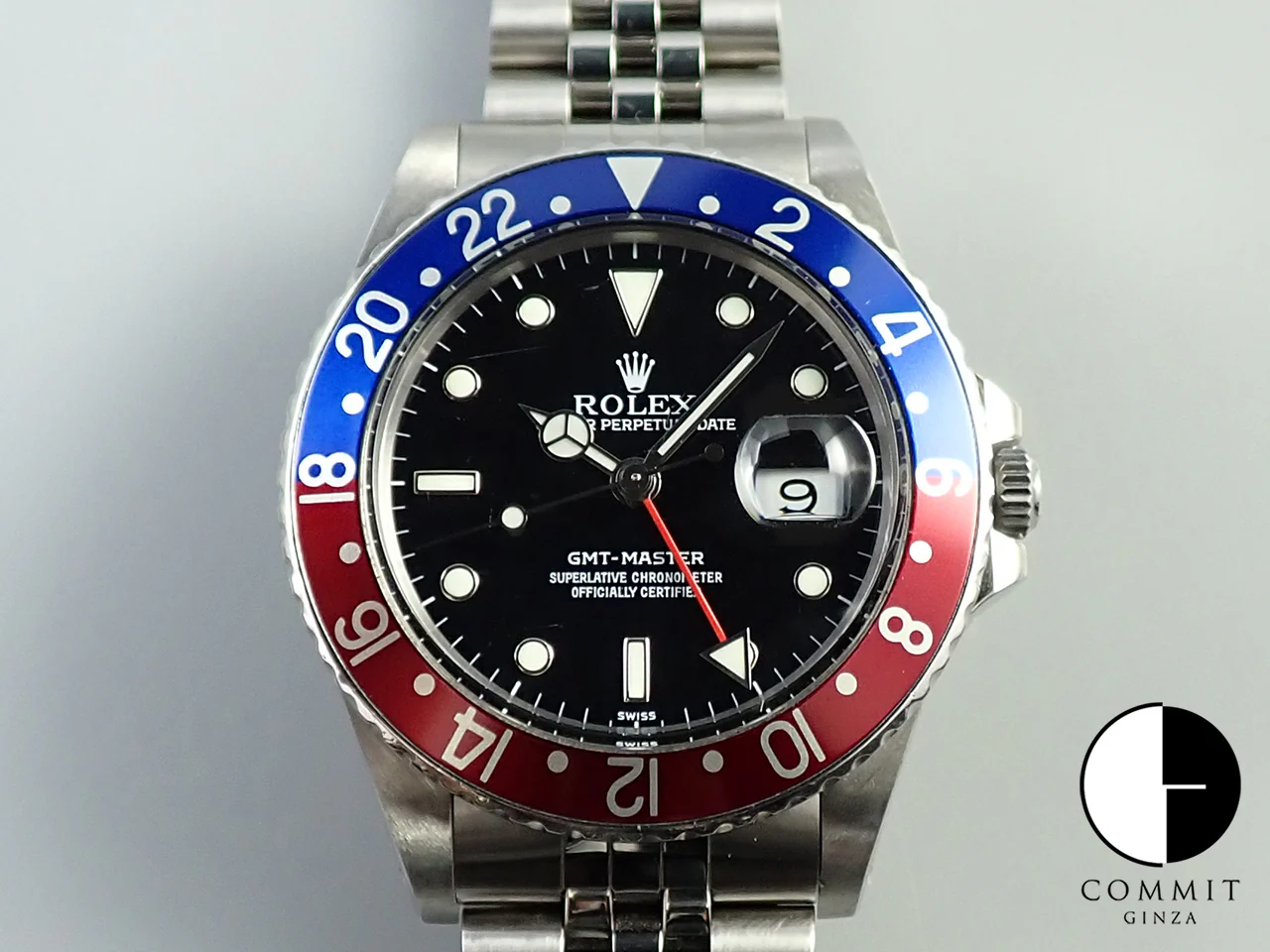 ロレックス GMTマスター Ref.16750 ステンレススチール ブラック文字盤 ジュビリーブレスレット 中古 HXF9TTAU